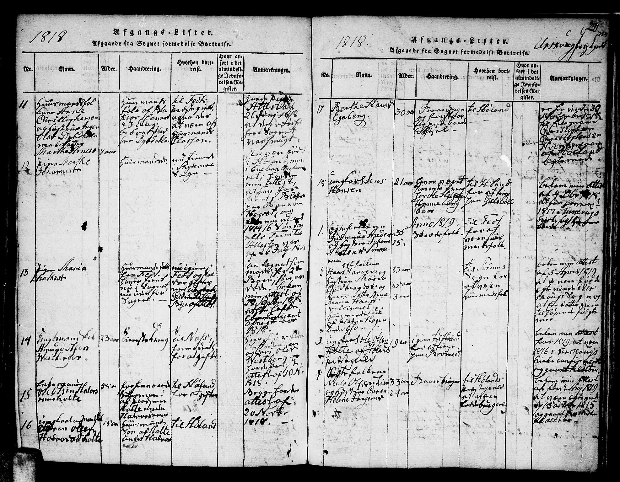 Aurskog prestekontor Kirkebøker, SAO/A-10304a/F/Fa/L0005: Parish register (official) no. I 5, 1814-1829, p. 354