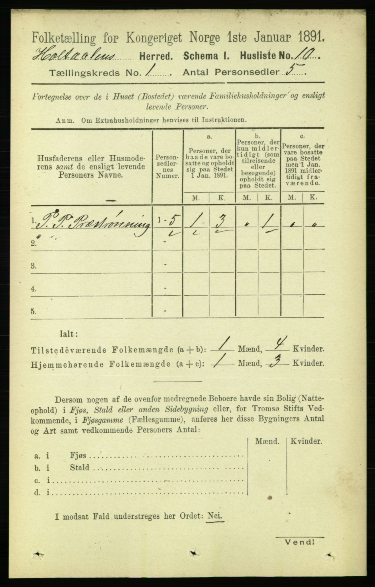 RA, 1891 census for 1645 Haltdalen, 1891, p. 25