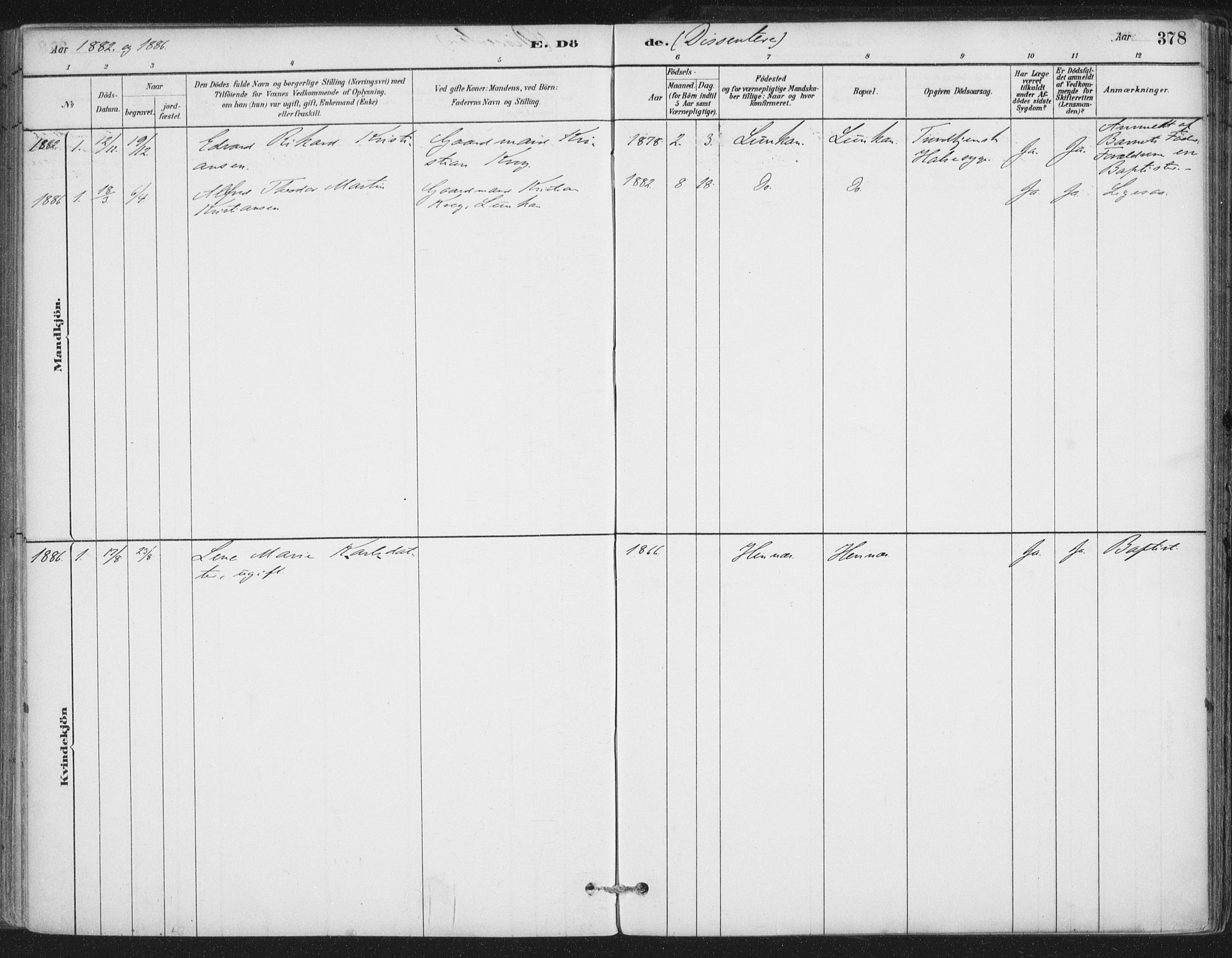 Ministerialprotokoller, klokkerbøker og fødselsregistre - Nordland, AV/SAT-A-1459/888/L1244: Parish register (official) no. 888A10, 1880-1890, p. 376