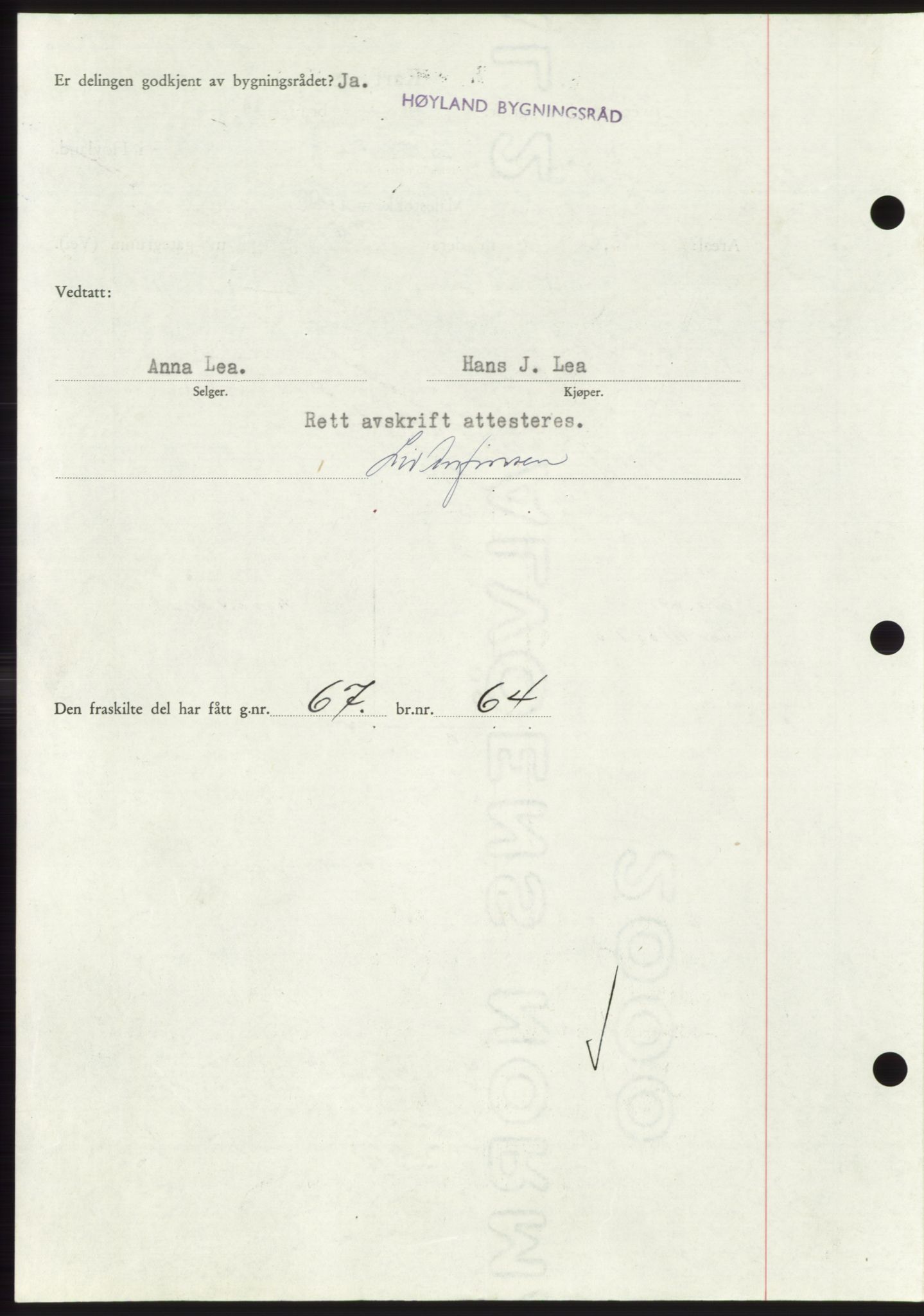 Jæren sorenskriveri, SAST/A-100310/03/G/Gba/L0107: Mortgage book, 1950-1950, Diary no: : 2624/1950