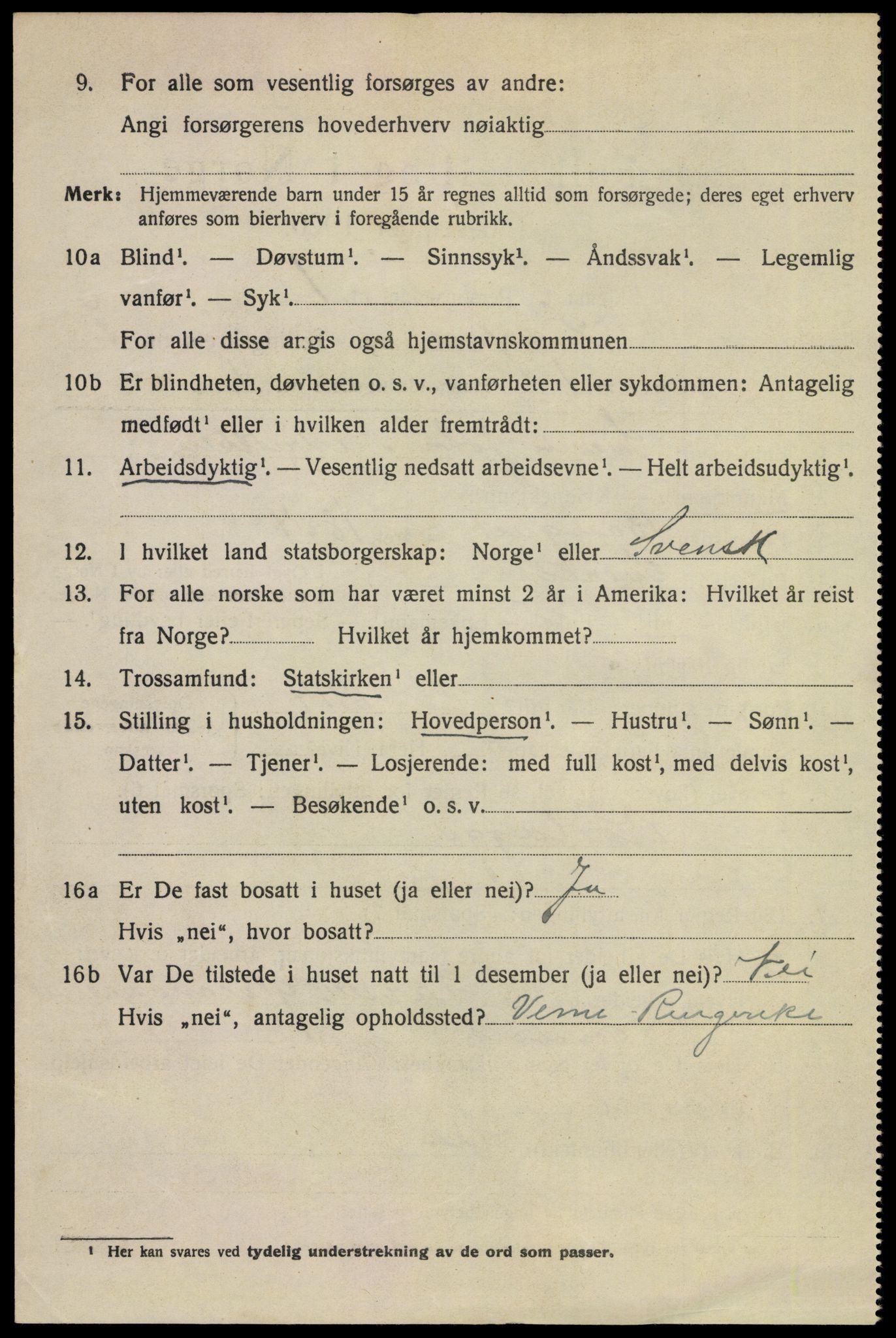 SAKO, 1920 census for Hønefoss, 1920, p. 7851