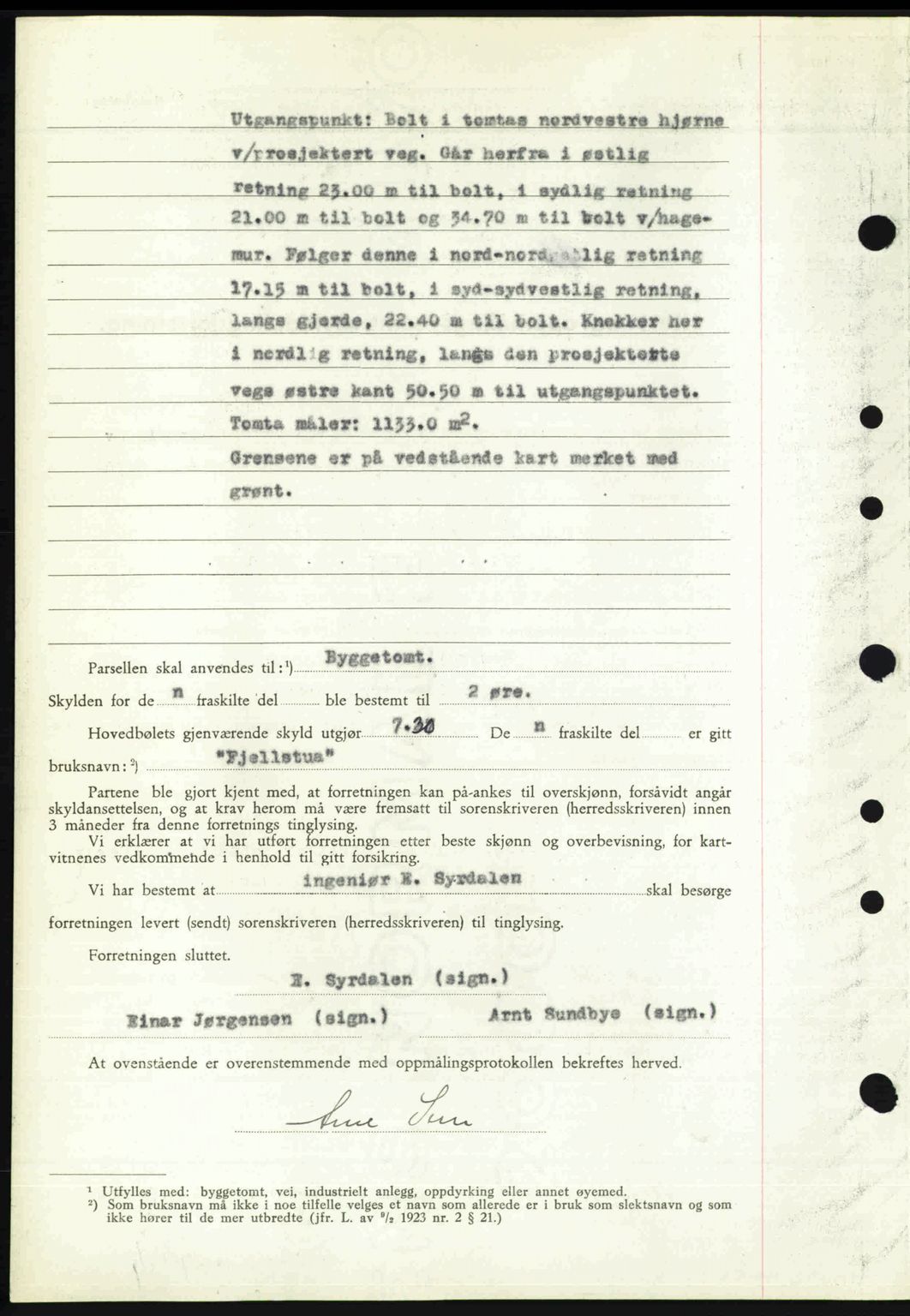 Nedenes sorenskriveri, AV/SAK-1221-0006/G/Gb/Gba/L0055: Mortgage book no. A7, 1946-1946, Diary no: : 920/1946