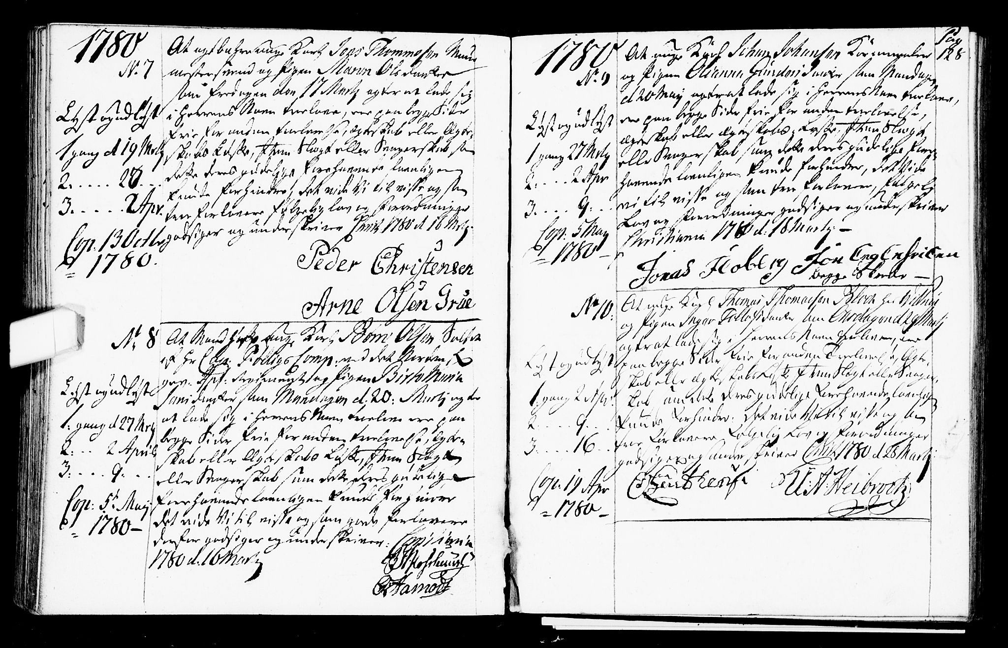 Oslo domkirke Kirkebøker, SAO/A-10752/L/La/L0009: Best man's statements no. 9, 1770-1784, p. 128