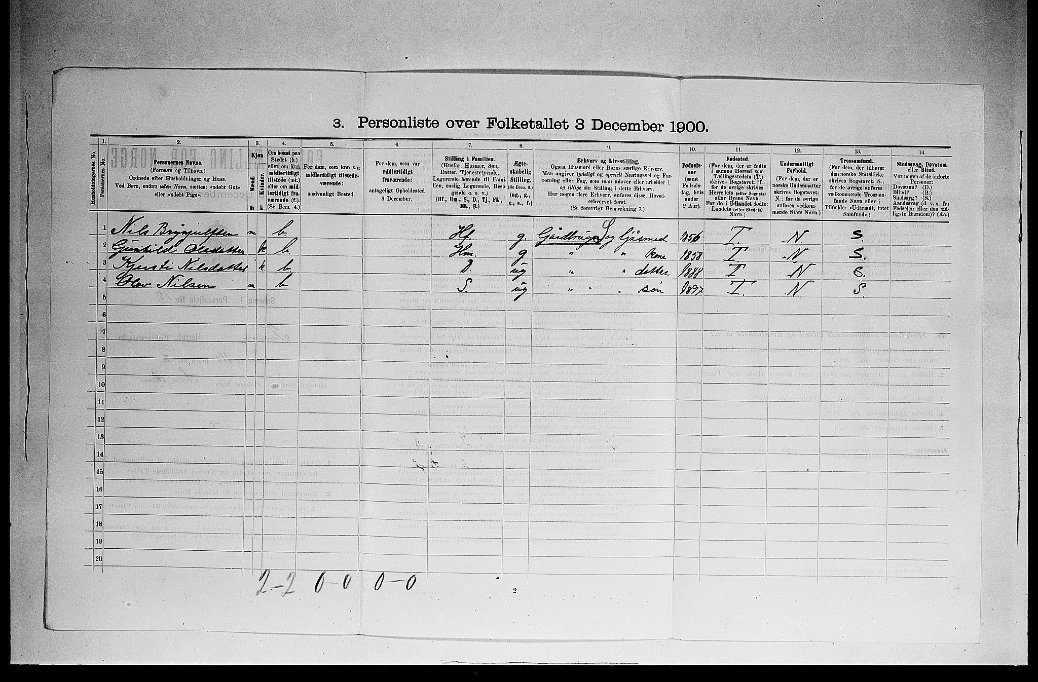 SAKO, 1900 census for Tinn, 1900, p. 670