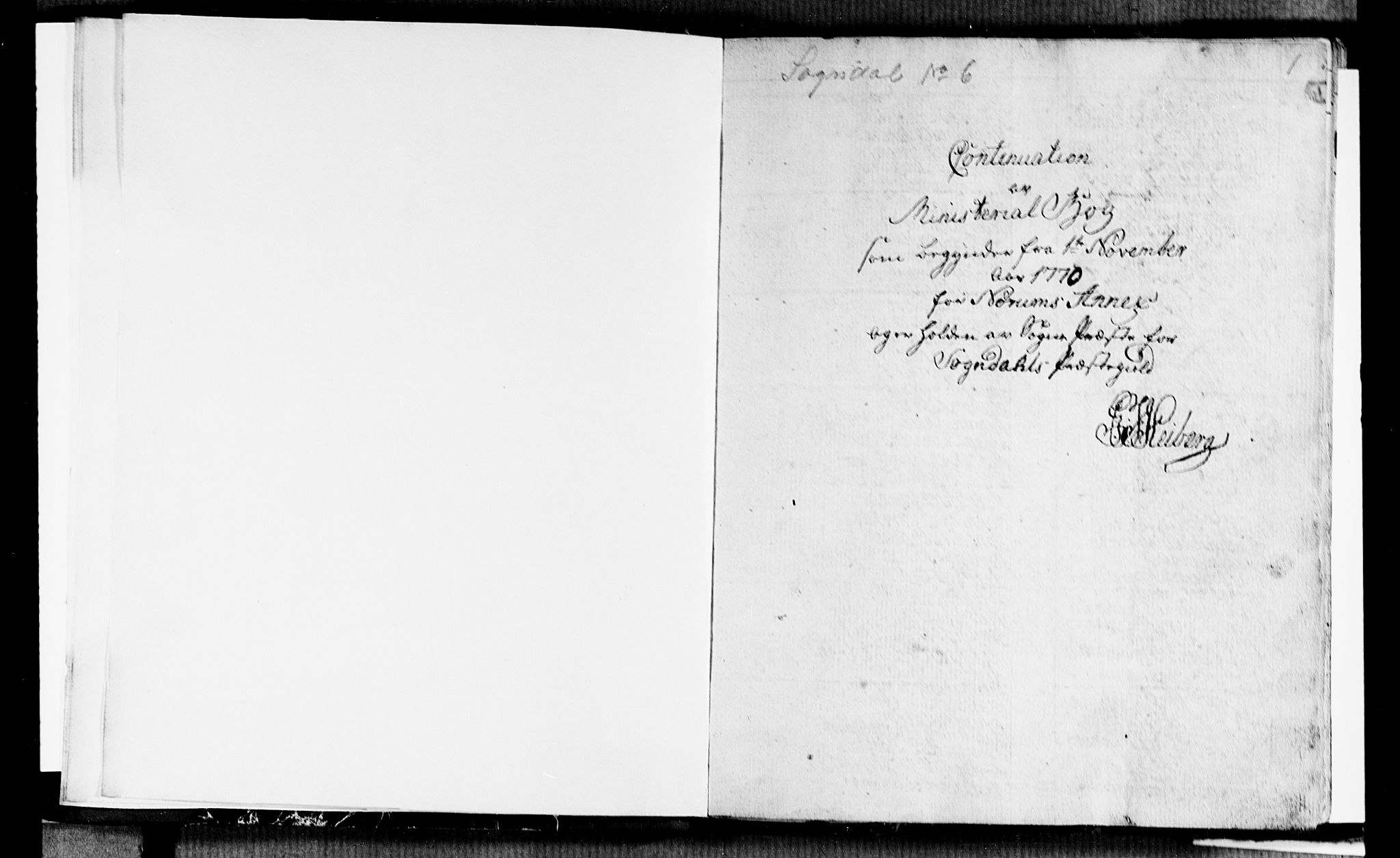 Sogndal sokneprestembete, SAB/A-81301/H/Haa/Haaa/L0006: Parish register (official) no. A 6, 1770-1782, p. 1