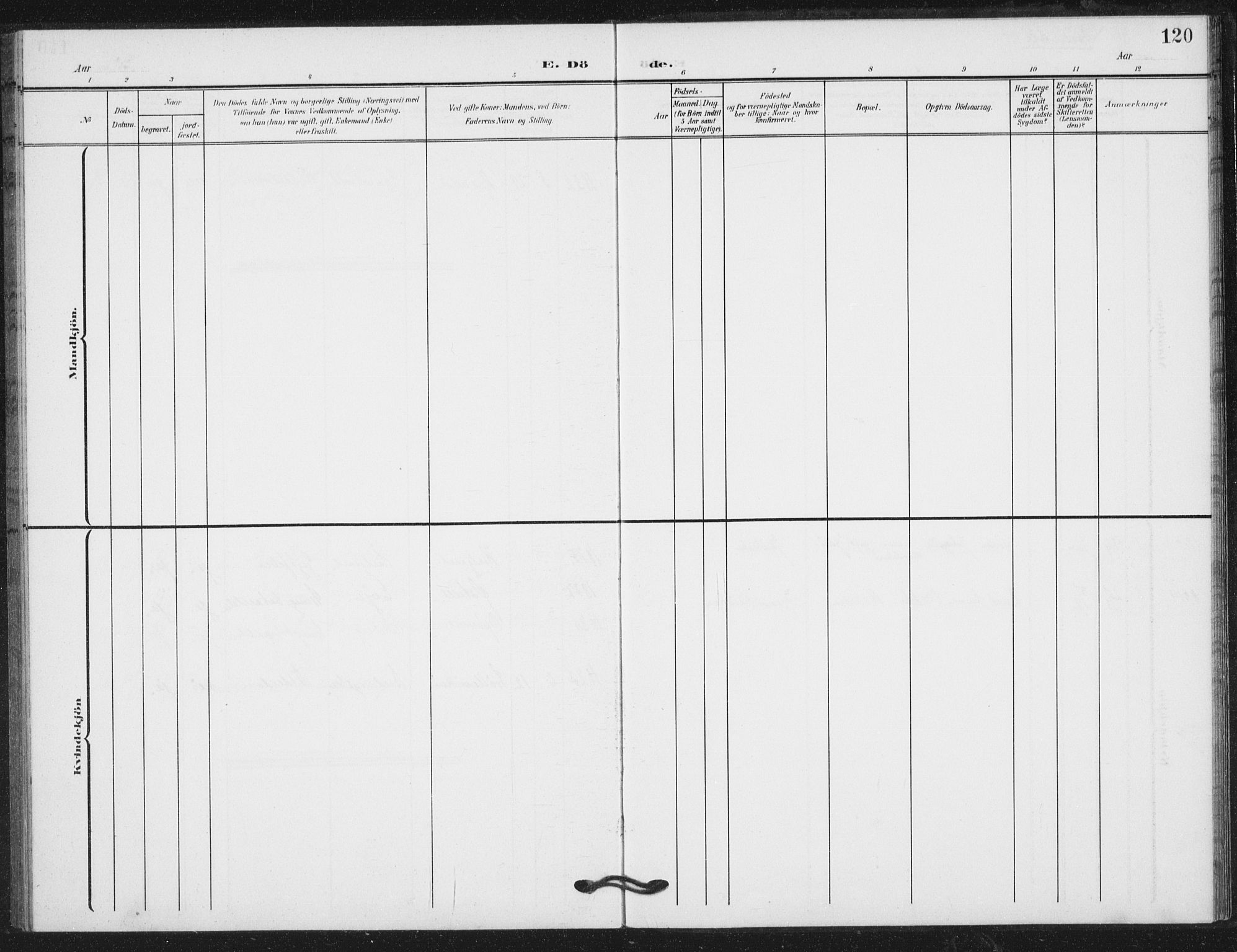 Ministerialprotokoller, klokkerbøker og fødselsregistre - Nord-Trøndelag, SAT/A-1458/724/L0264: Parish register (official) no. 724A02, 1908-1915, p. 120