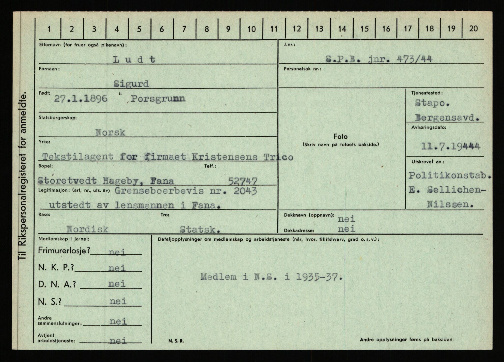 Statspolitiet - Hovedkontoret / Osloavdelingen, AV/RA-S-1329/C/Ca/L0010: Lind - Moksnes, 1943-1945, p. 793