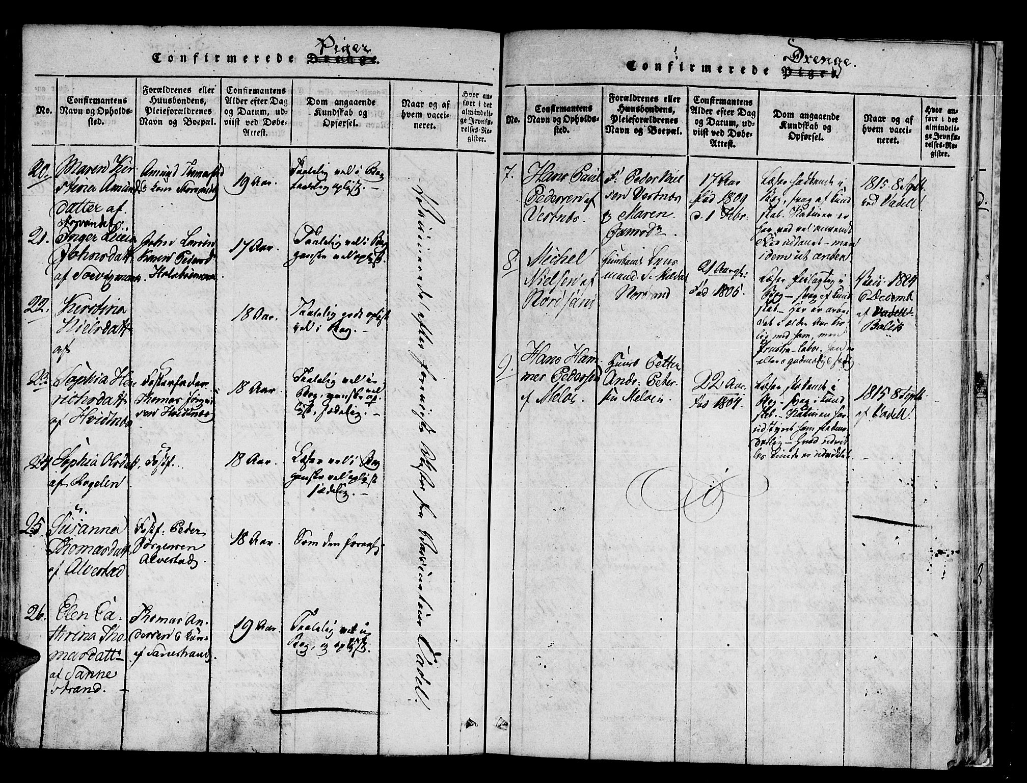 Trondenes sokneprestkontor, AV/SATØ-S-1319/H/Ha/L0006kirke: Parish register (official) no. 6, 1821-1827