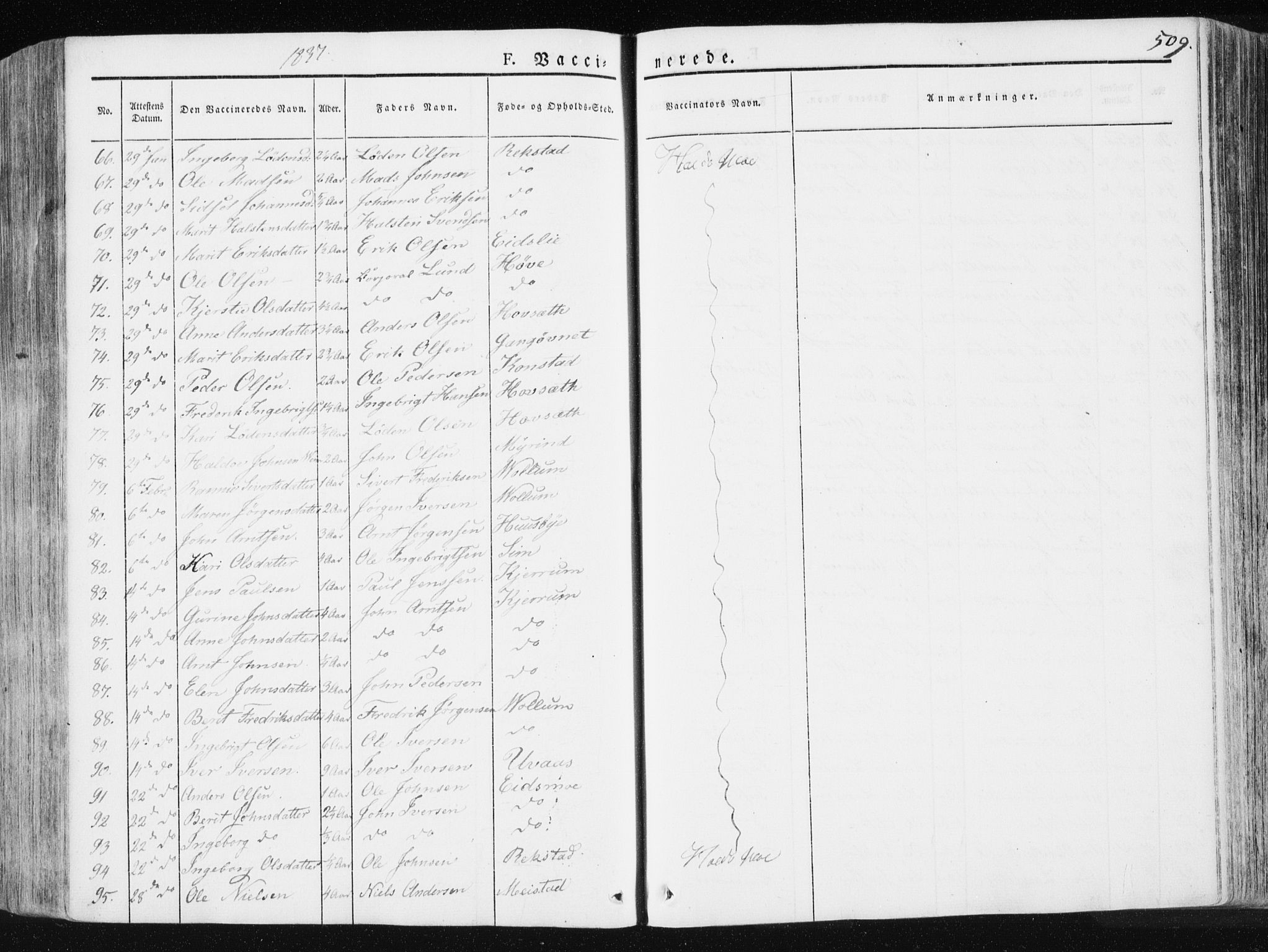 Ministerialprotokoller, klokkerbøker og fødselsregistre - Sør-Trøndelag, AV/SAT-A-1456/665/L0771: Parish register (official) no. 665A06, 1830-1856, p. 509