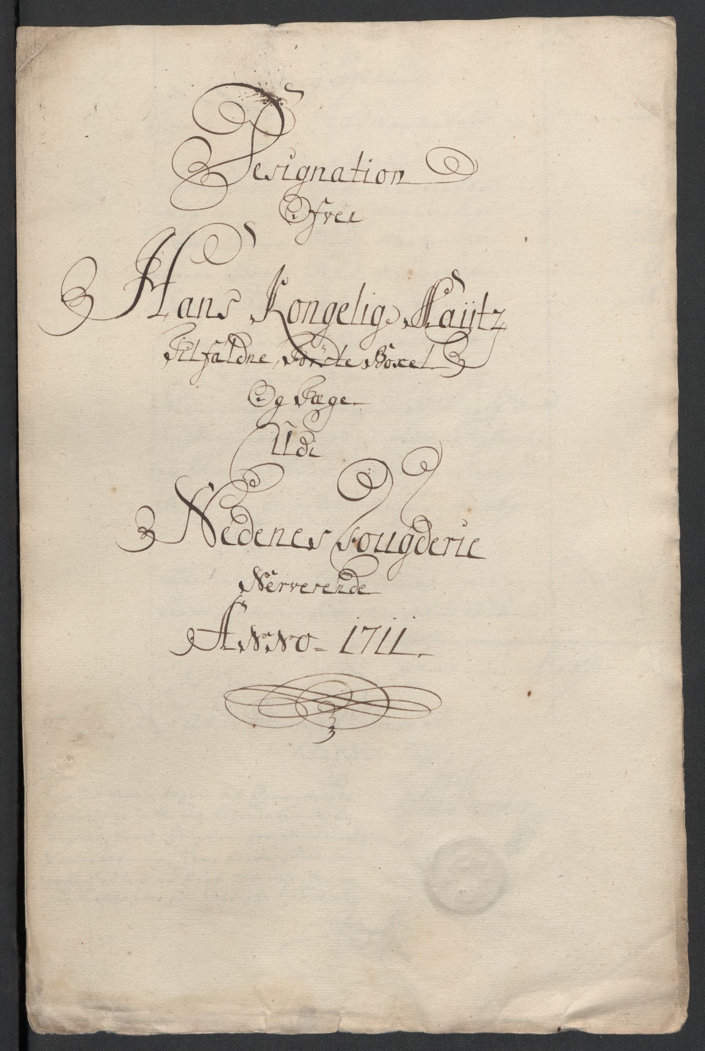 Rentekammeret inntil 1814, Reviderte regnskaper, Fogderegnskap, AV/RA-EA-4092/R39/L2319: Fogderegnskap Nedenes, 1710-1711, p. 197