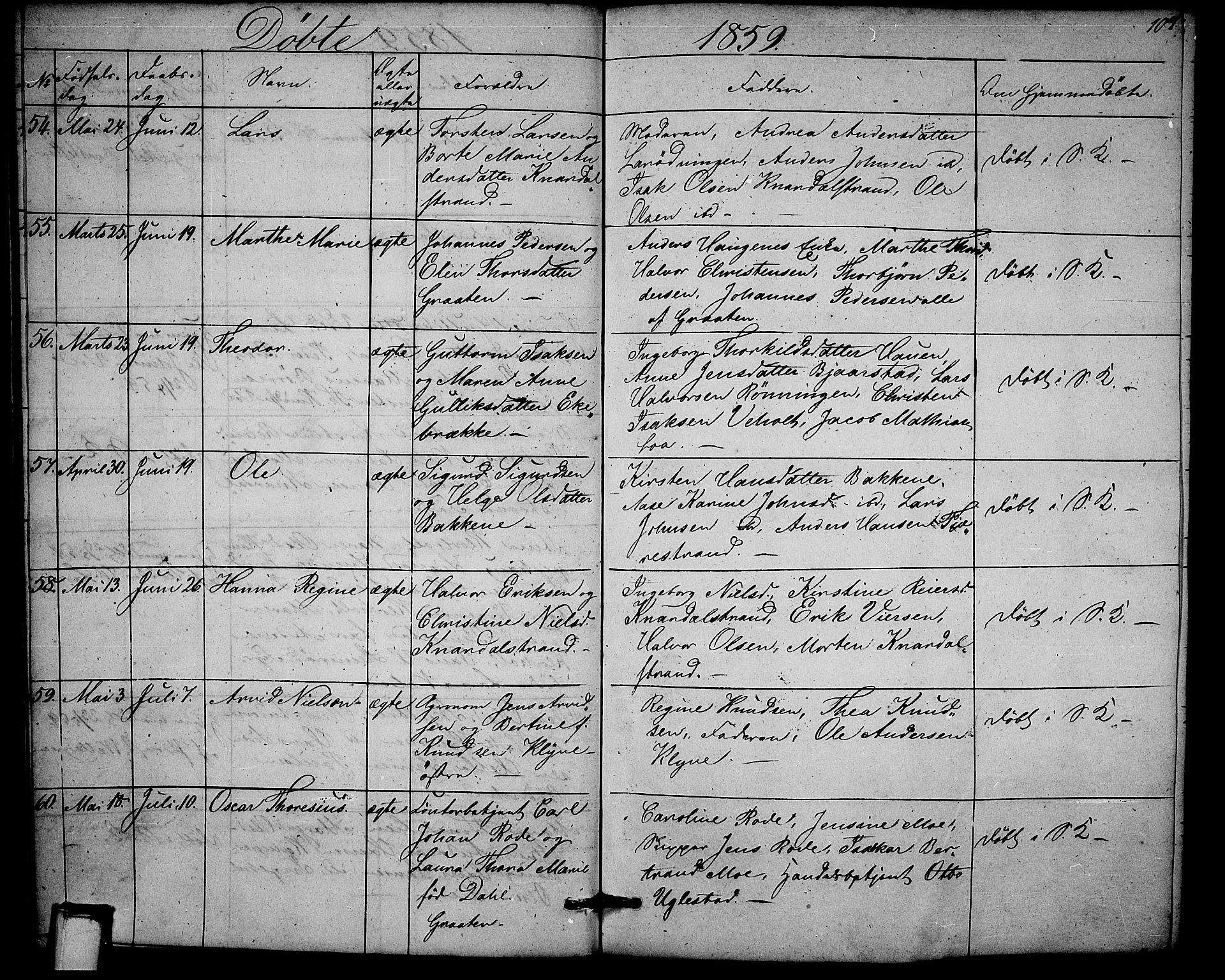 Solum kirkebøker, SAKO/A-306/G/Ga/L0003: Parish register (copy) no. I 3, 1848-1859, p. 107