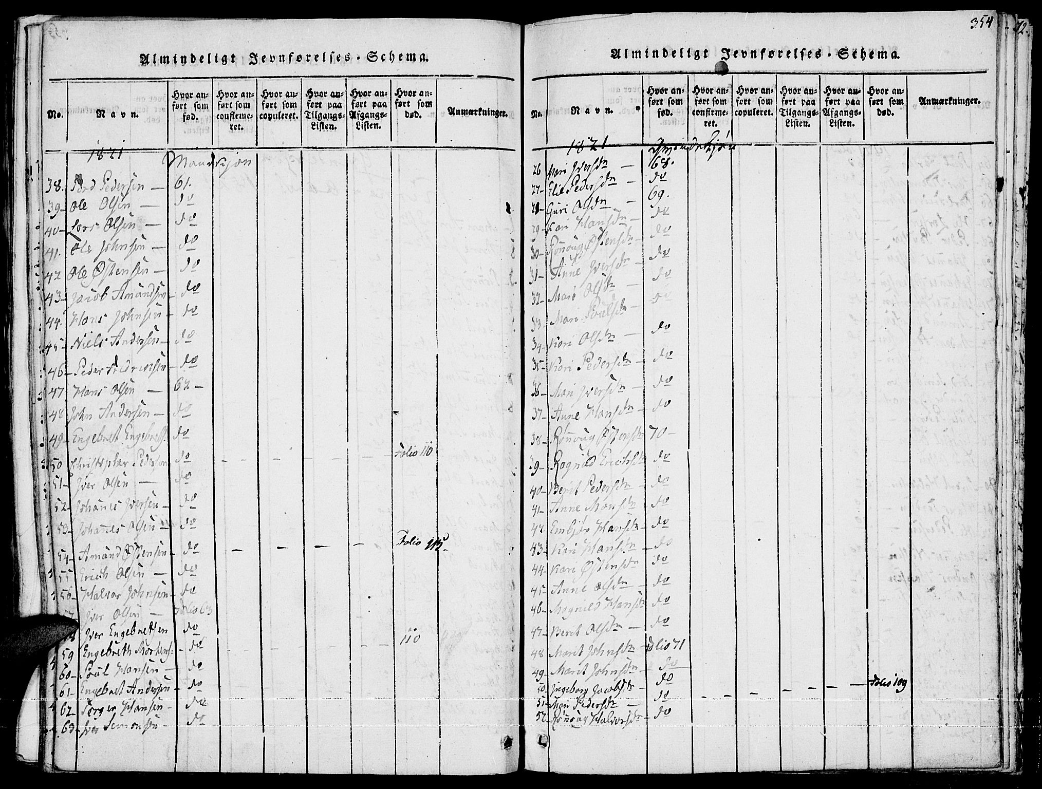 Fron prestekontor, AV/SAH-PREST-078/H/Ha/Haa/L0002: Parish register (official) no. 2, 1816-1827, p. 354