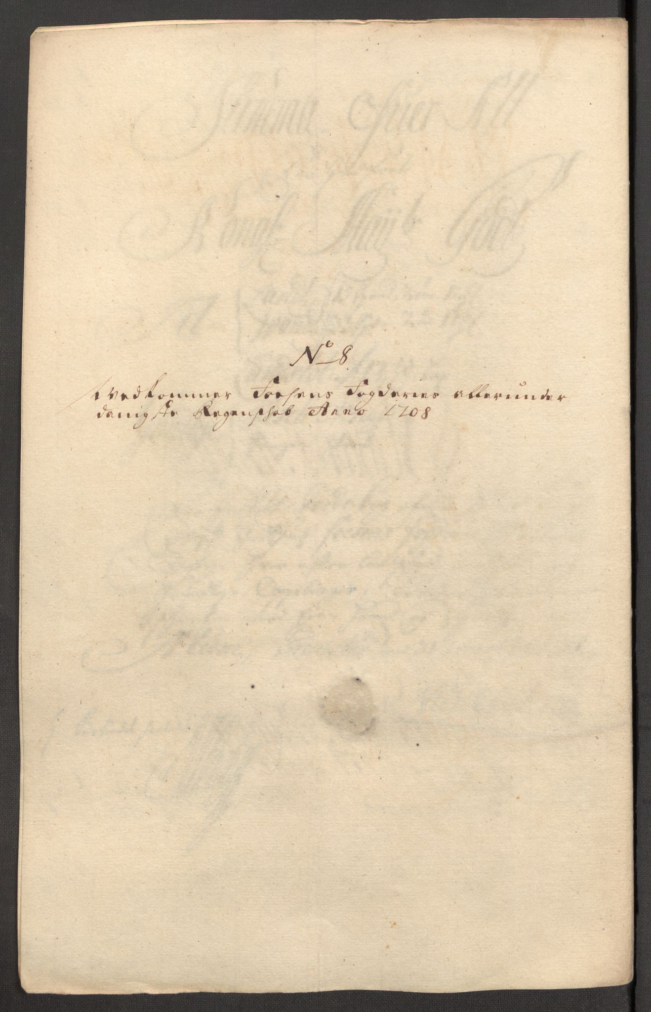 Rentekammeret inntil 1814, Reviderte regnskaper, Fogderegnskap, RA/EA-4092/R57/L3858: Fogderegnskap Fosen, 1708-1709, p. 117