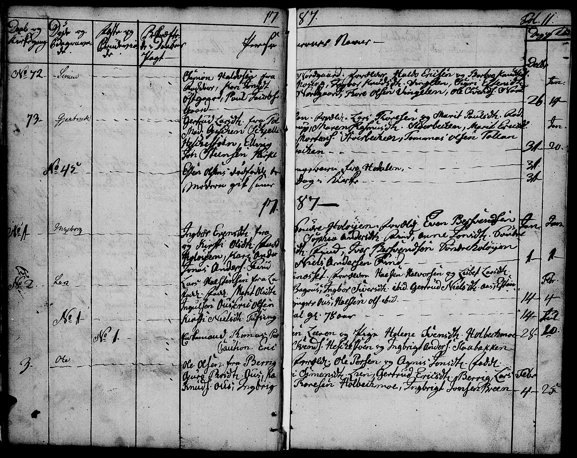 Tolga prestekontor, SAH/PREST-062/K/L0003: Parish register (official) no. 3, 1786-1814, p. 11