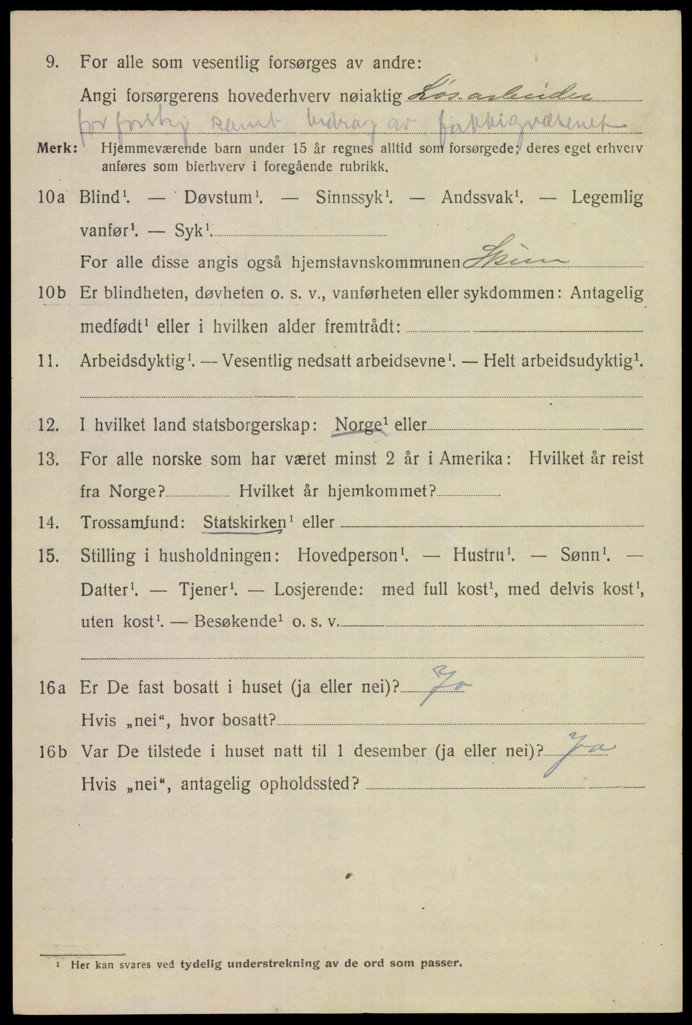 SAKO, 1920 census for Skien, 1920, p. 22477