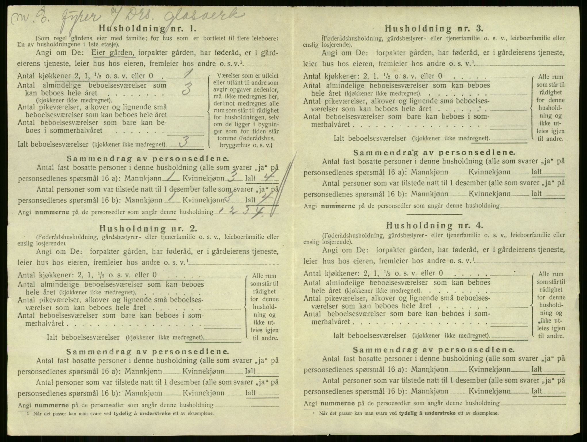 SAKO, 1920 census for Skoger, 1920, p. 1312