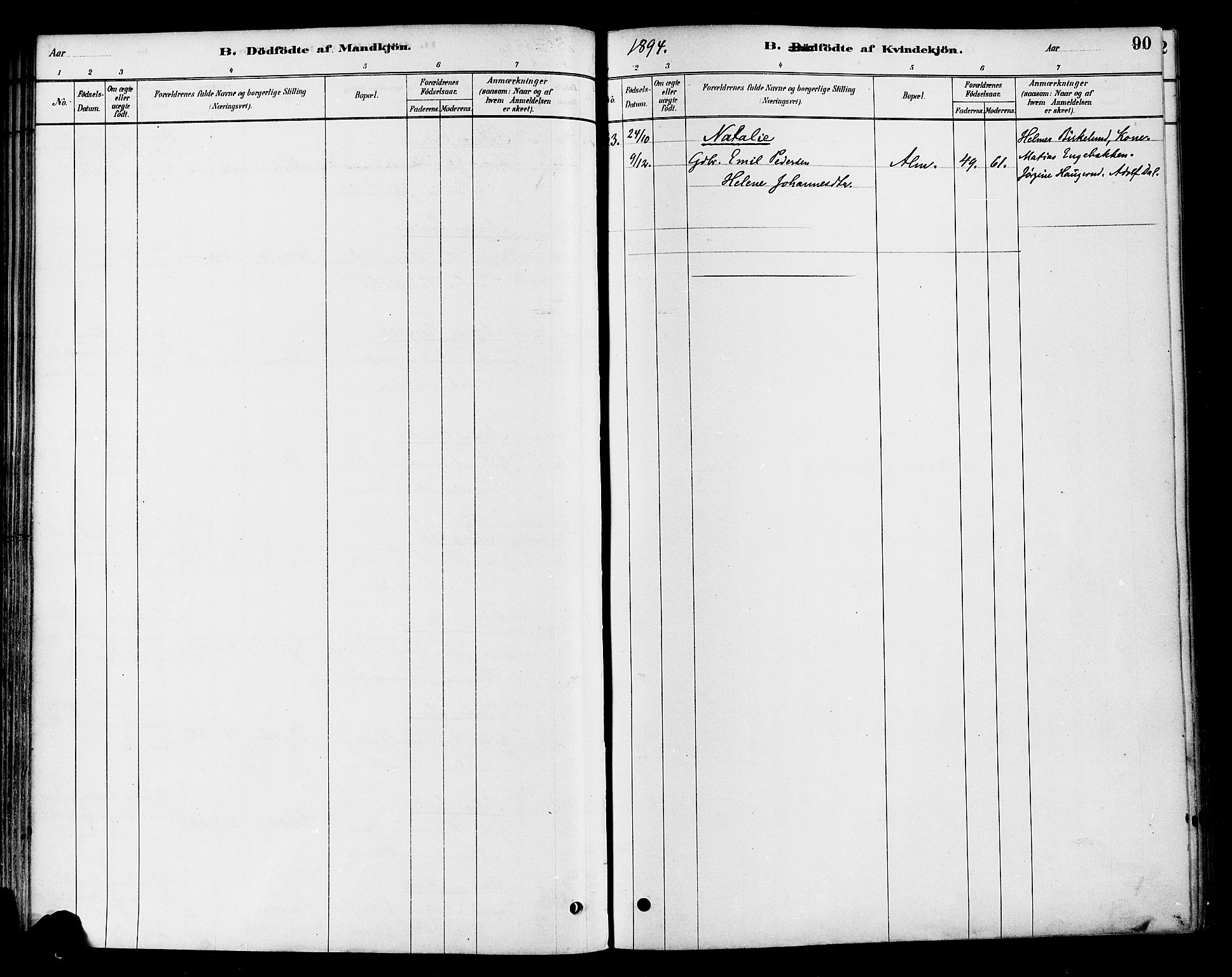Vestre Toten prestekontor, SAH/PREST-108/H/Ha/Haa/L0010: Parish register (official) no. 10, 1878-1894, p. 90