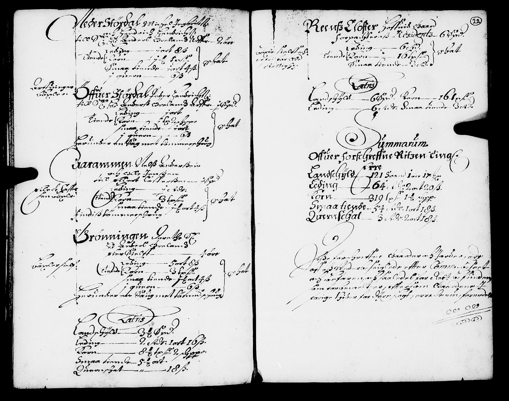 Rentekammeret inntil 1814, Realistisk ordnet avdeling, AV/RA-EA-4070/N/Nb/Nba/L0049: Fosen fogderi, 1668, p. 21b-22a