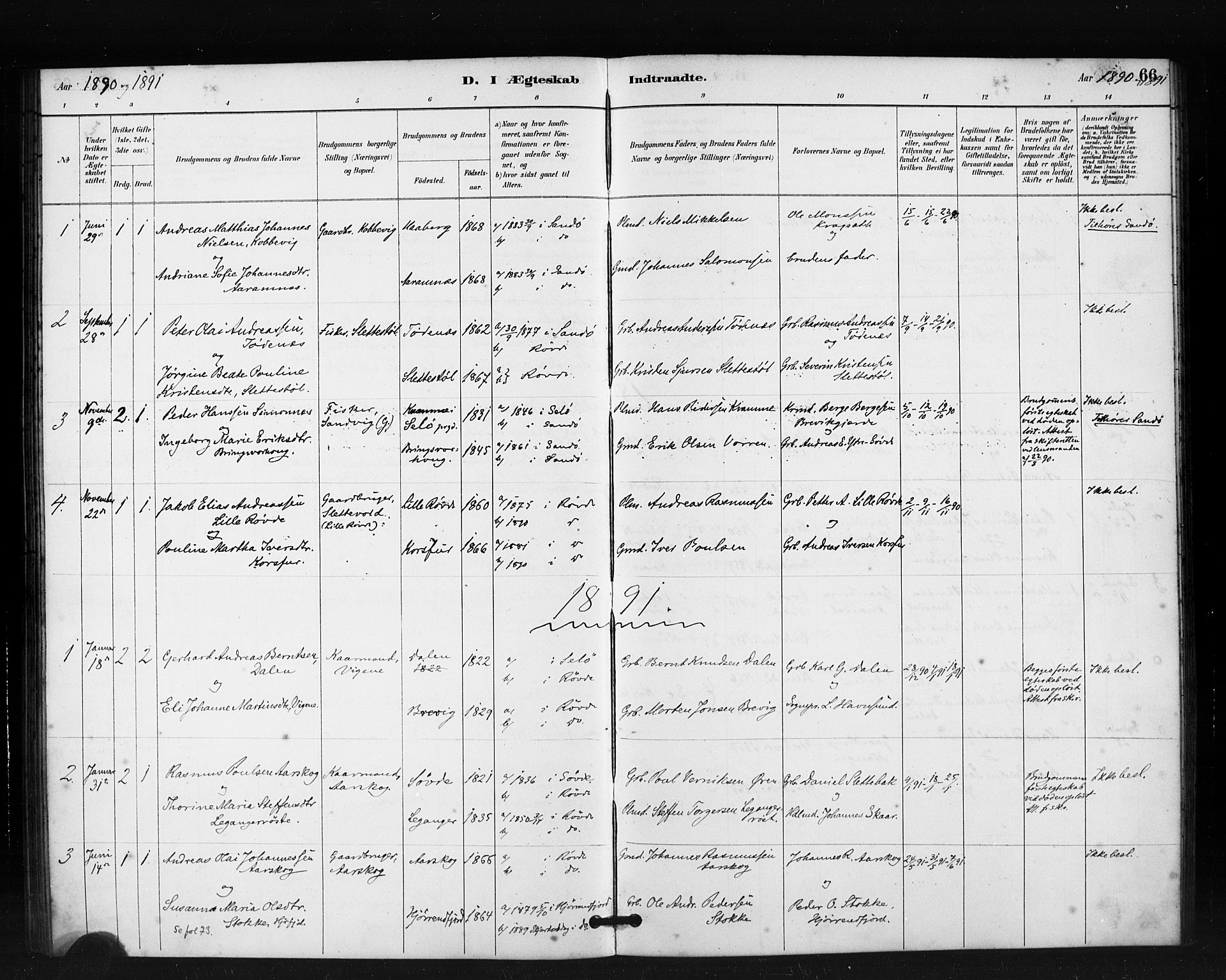 Ministerialprotokoller, klokkerbøker og fødselsregistre - Møre og Romsdal, AV/SAT-A-1454/504/L0056: Parish register (official) no. 504A03, 1884-1904, p. 66