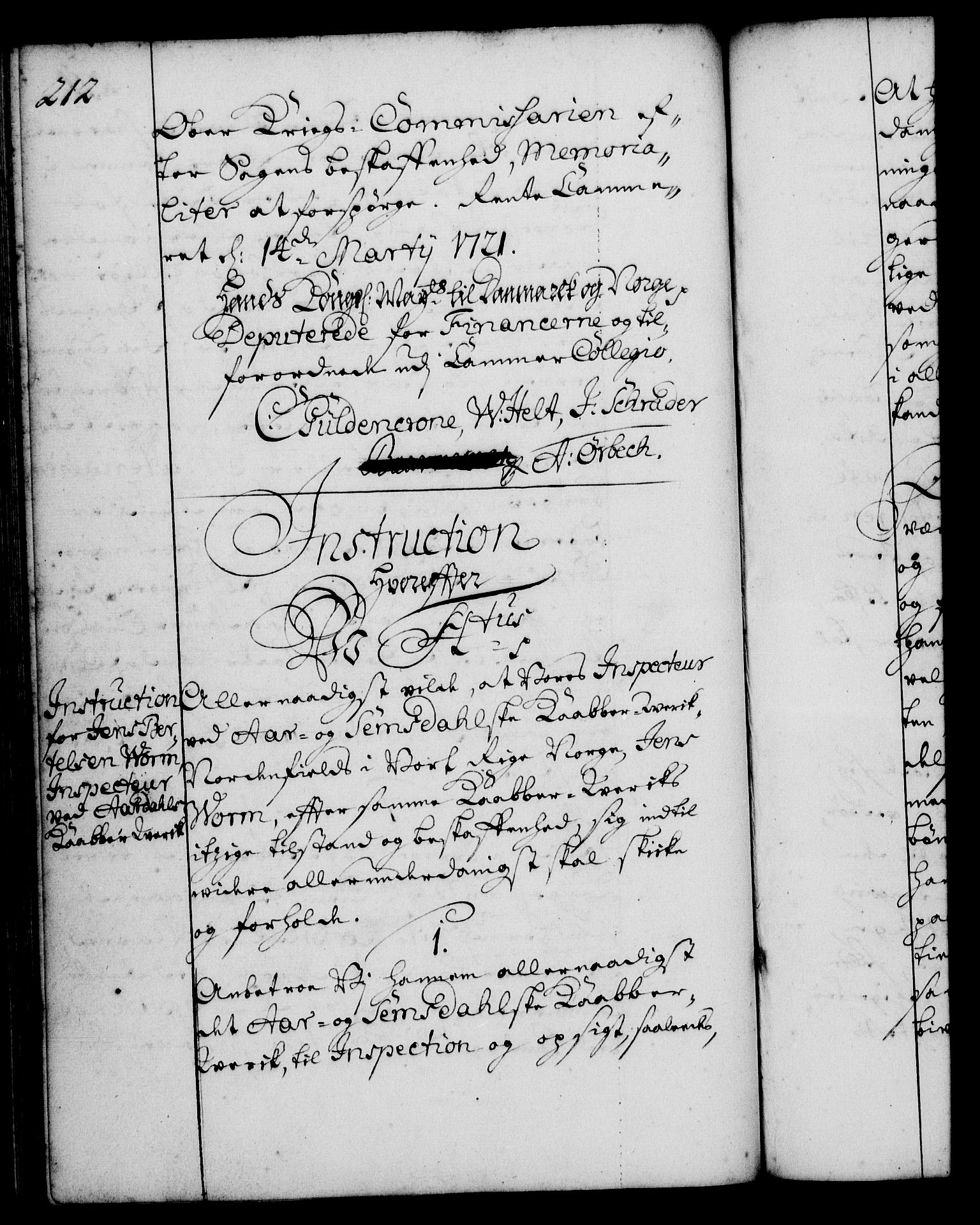Rentekammeret, Kammerkanselliet, RA/EA-3111/G/Gg/Ggi/L0001: Norsk instruksjonsprotokoll med register (merket RK 53.34), 1720-1729, p. 212