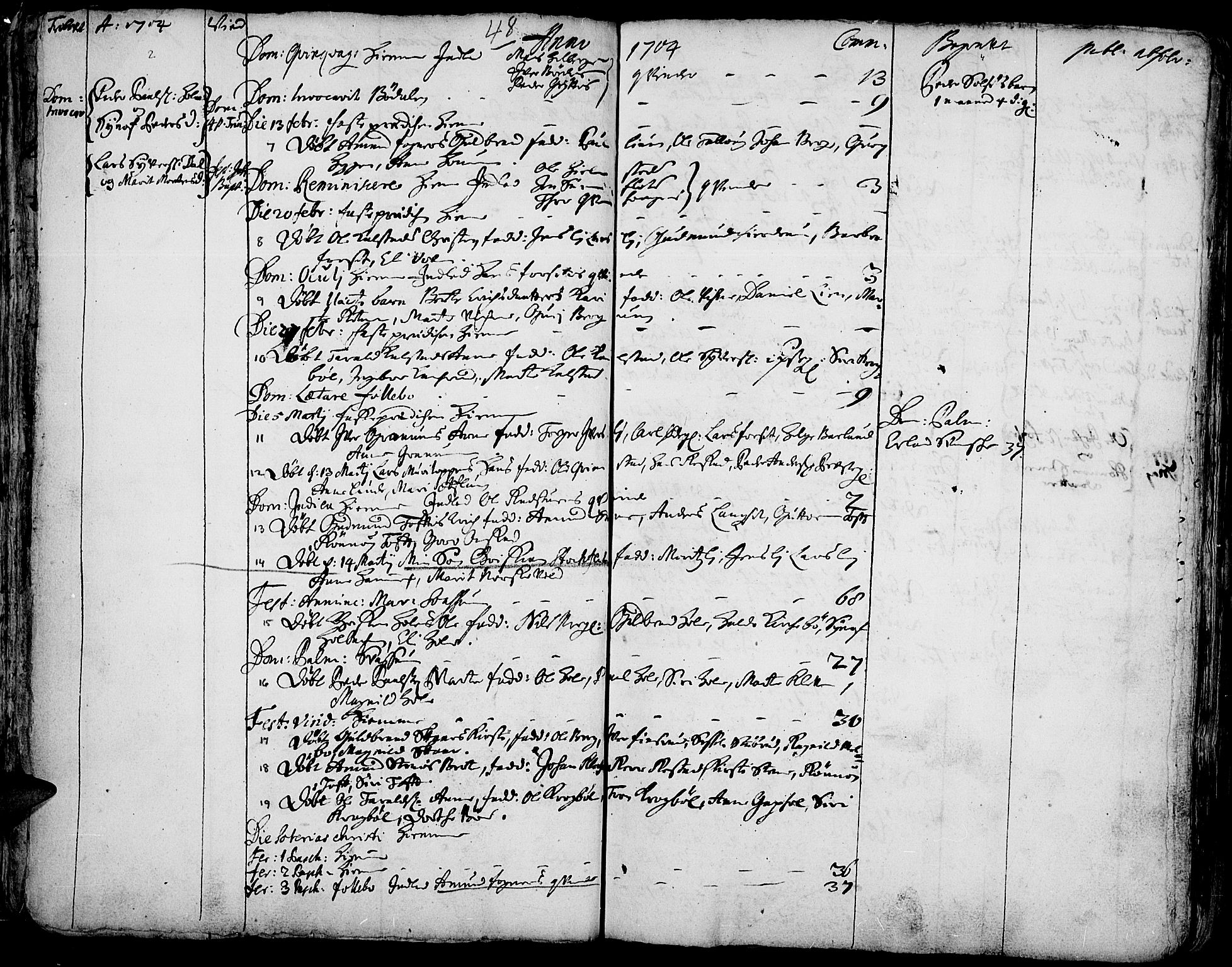 Gausdal prestekontor, SAH/PREST-090/H/Ha/Haa/L0001: Parish register (official) no. 1, 1693-1728, p. 48