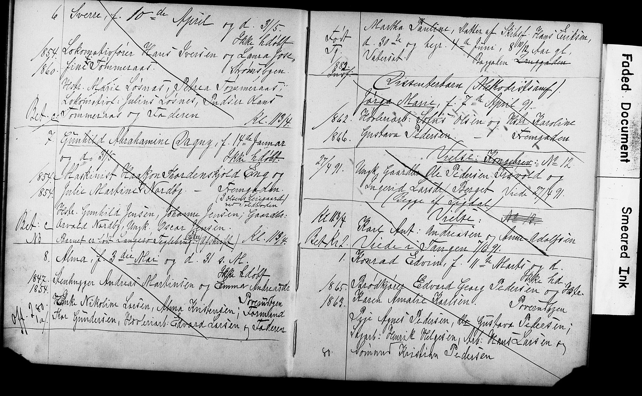 Strømsø kirkebøker, AV/SAKO-A-246/Y/Ya/L0004: Parish register draft no. I 4, 1891-1897