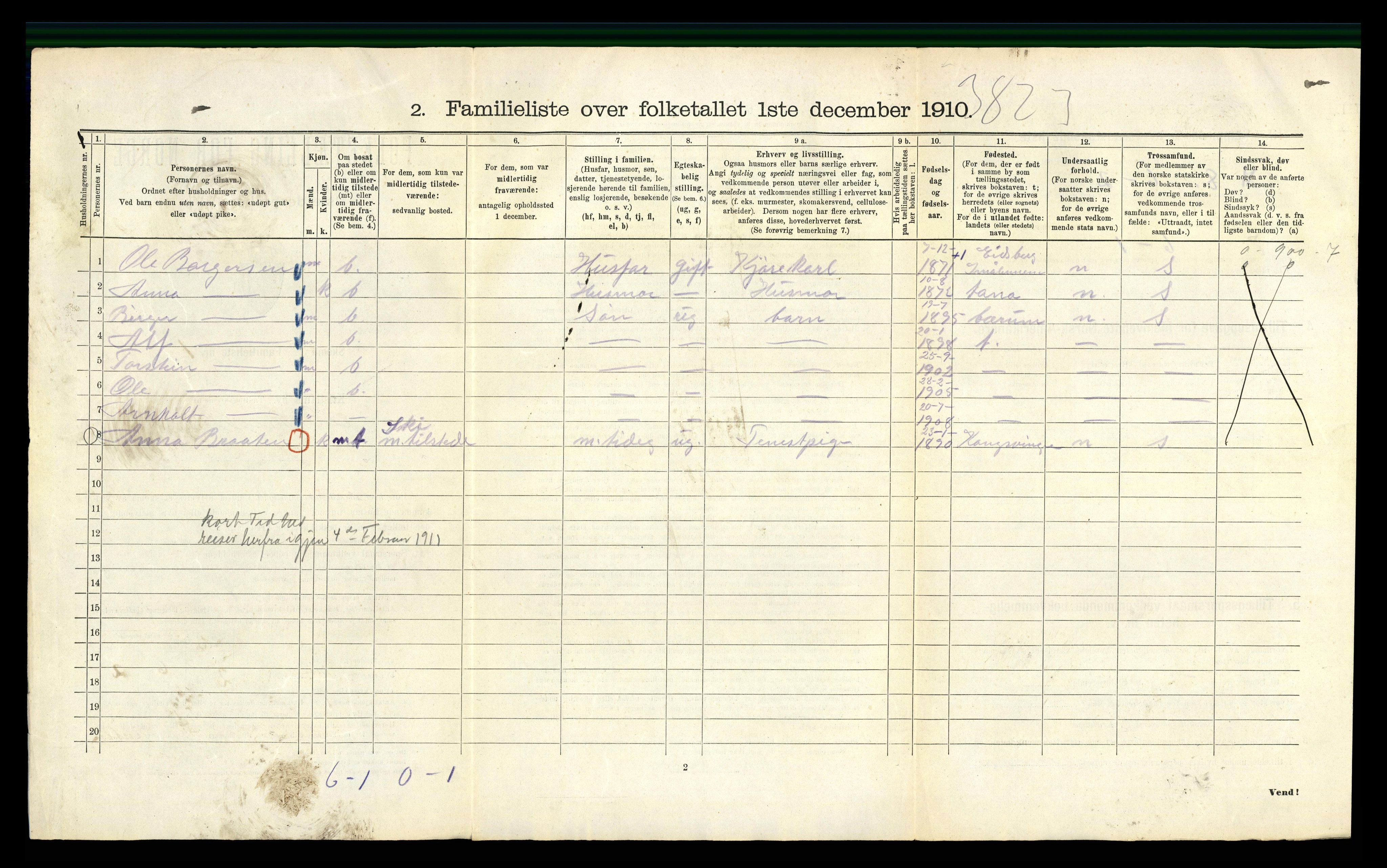 RA, 1910 census for Kristiania, 1910, p. 73404