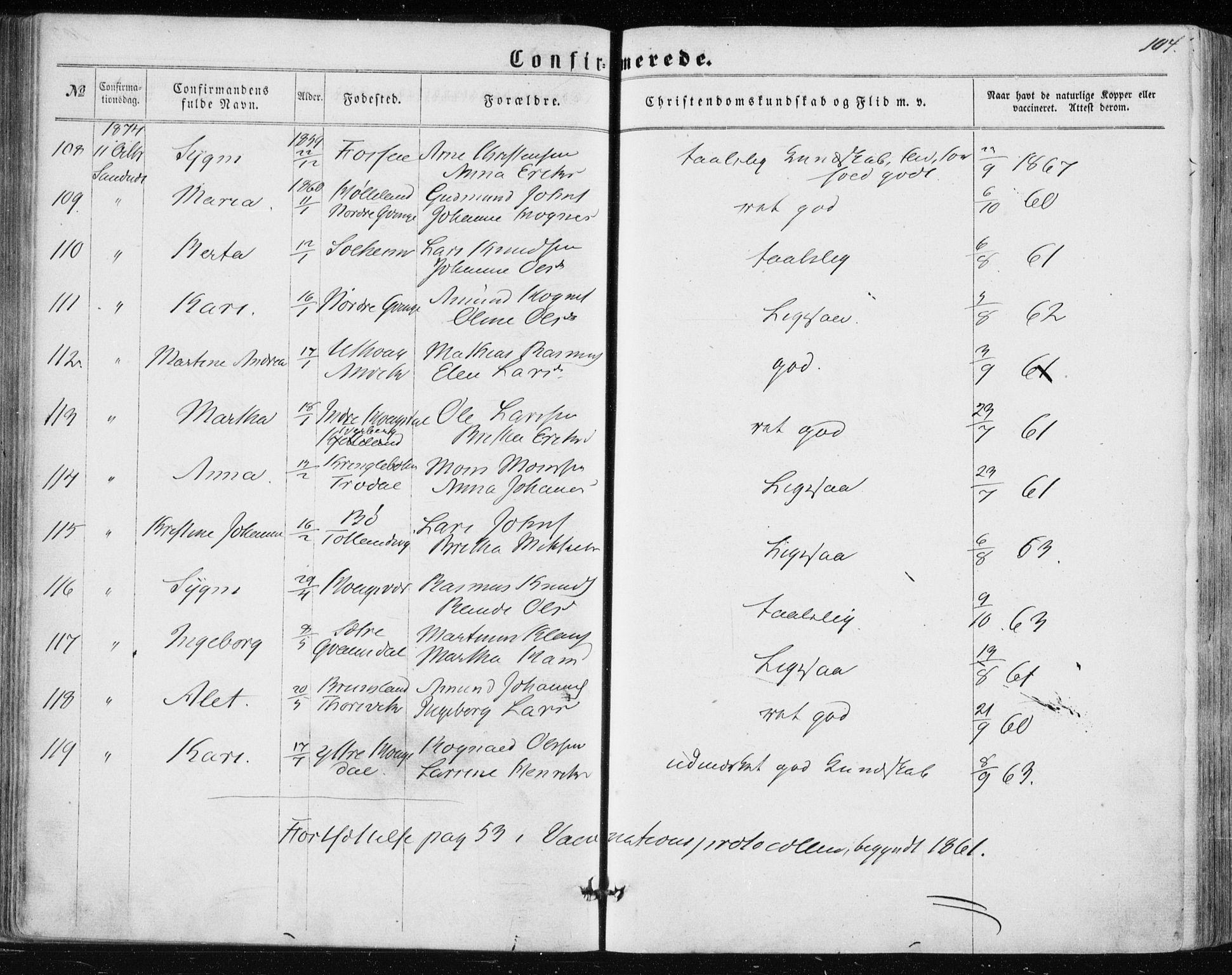 Lindås Sokneprestembete, AV/SAB-A-76701/H/Haa/Haaa/L0016: Parish register (official) no. A 16, 1863-1875, p. 104