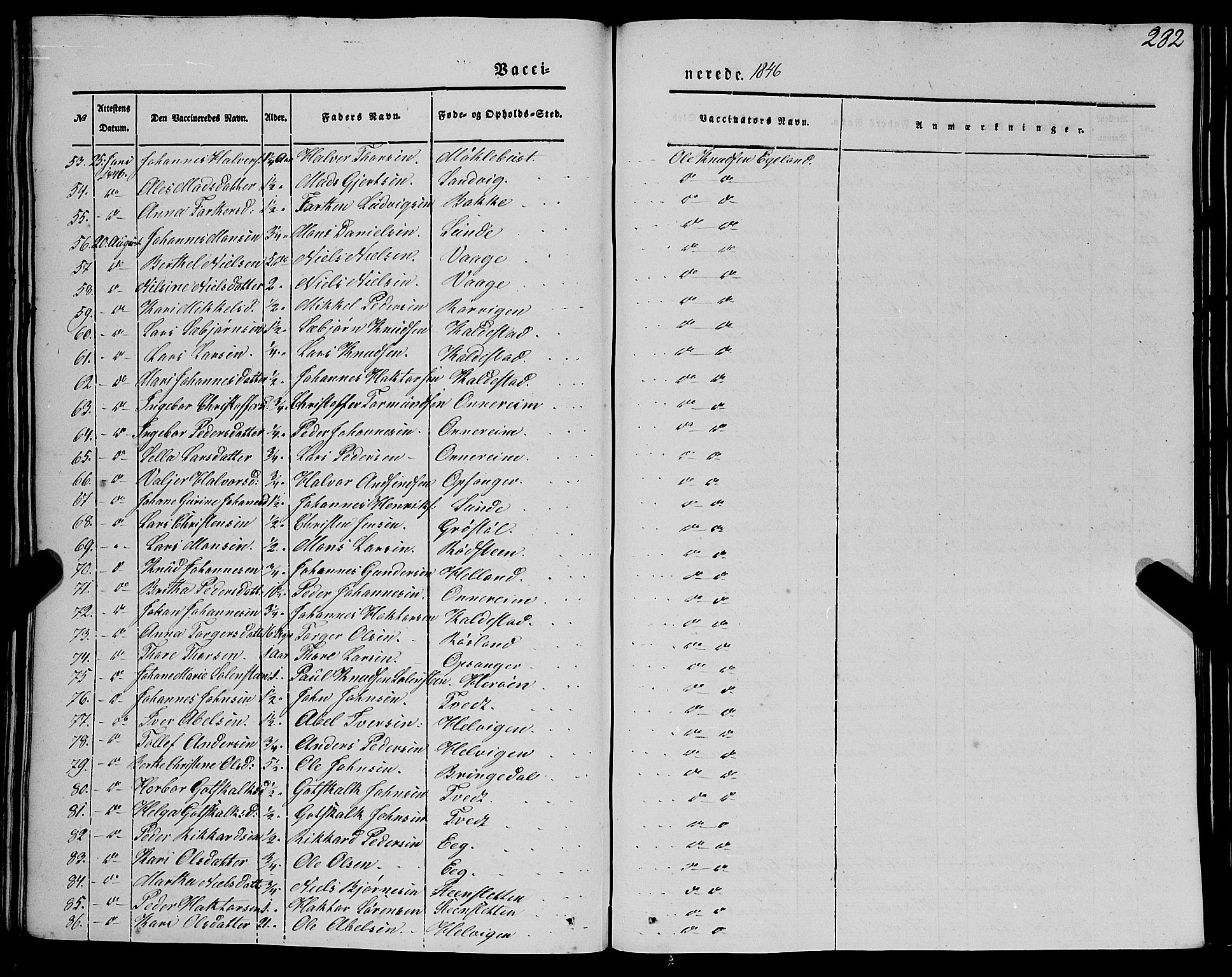 Kvinnherad sokneprestembete, AV/SAB-A-76401/H/Haa: Parish register (official) no. A 7, 1843-1853, p. 282