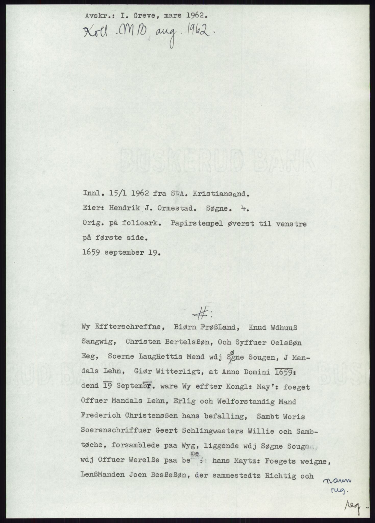 Samlinger til kildeutgivelse, Diplomavskriftsamlingen, AV/RA-EA-4053/H/Ha, p. 2216