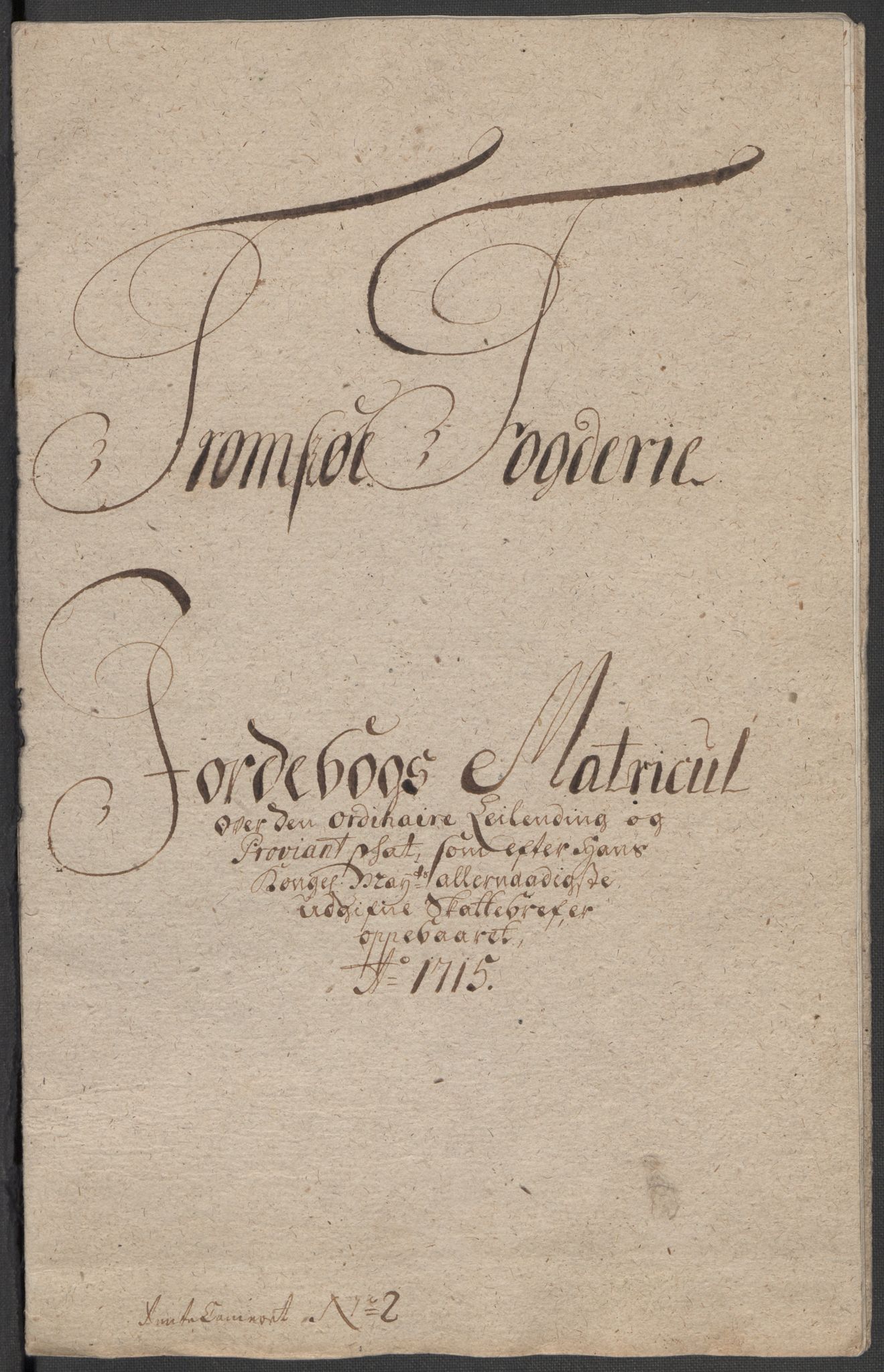 Rentekammeret inntil 1814, Reviderte regnskaper, Fogderegnskap, RA/EA-4092/R68/L4761: Fogderegnskap Senja og Troms, 1715, p. 50
