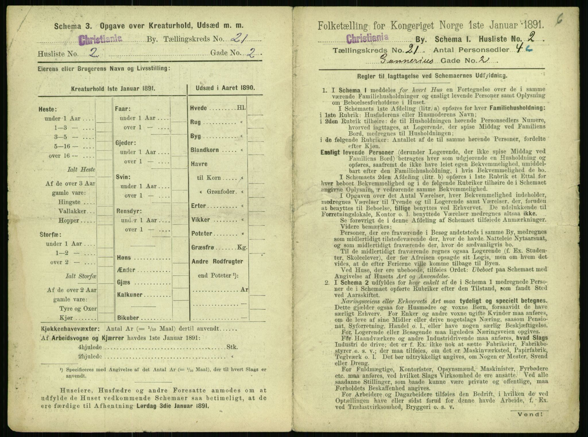 RA, 1891 census for 0301 Kristiania, 1891, p. 10394