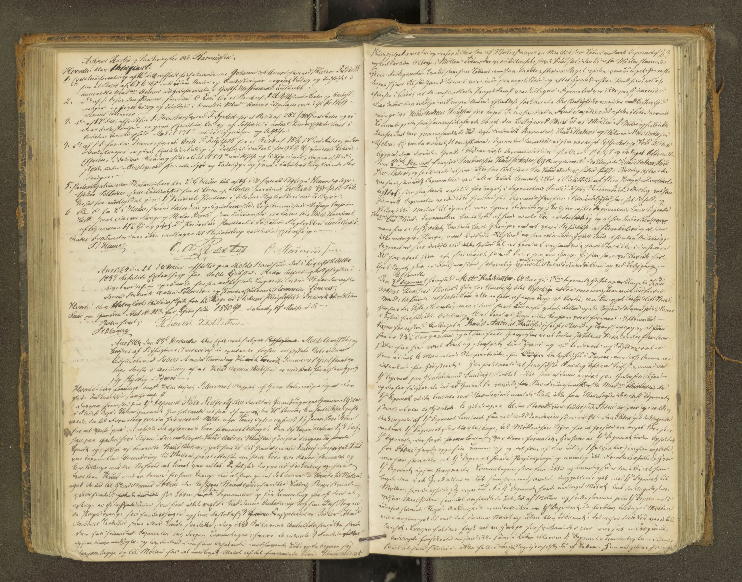 Molde byfogd, AV/SAT-A-0025/1/1A/L0010: Justisprotokoll, 1863-1869, p. 122b-123a