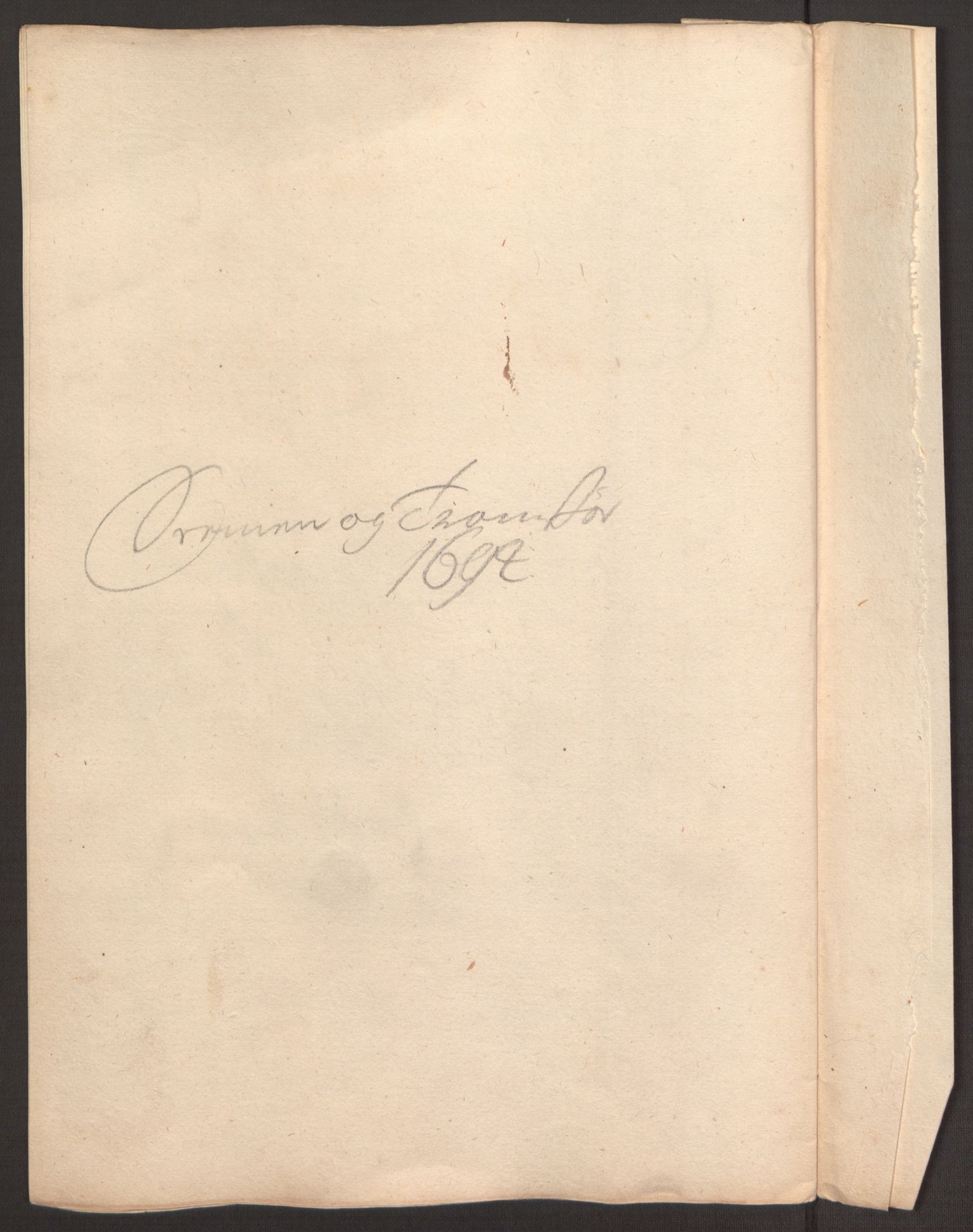 Rentekammeret inntil 1814, Reviderte regnskaper, Fogderegnskap, RA/EA-4092/R68/L4753: Fogderegnskap Senja og Troms, 1694-1696, p. 55