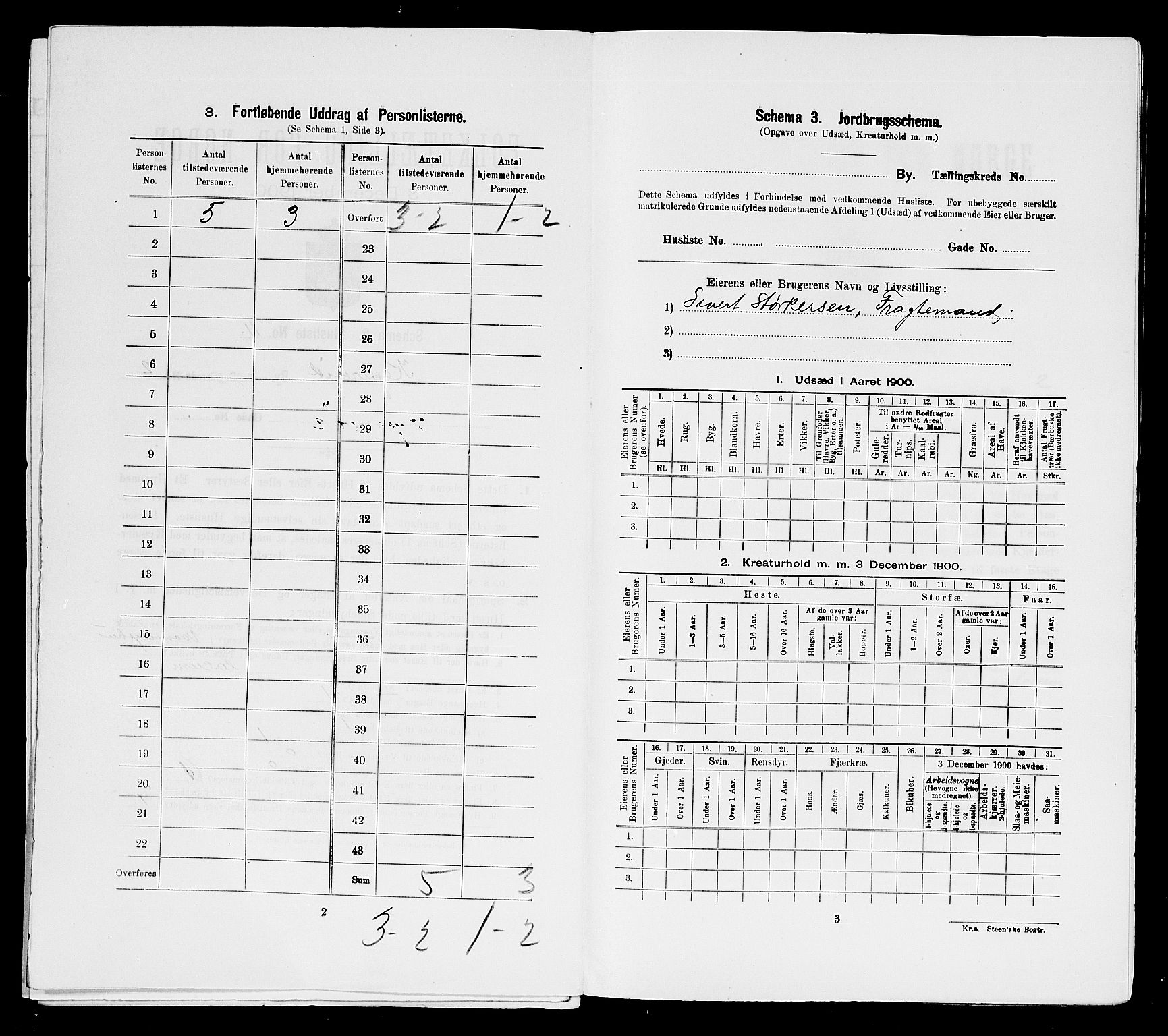 SAST, 1900 census for Kopervik, 1900, p. 511