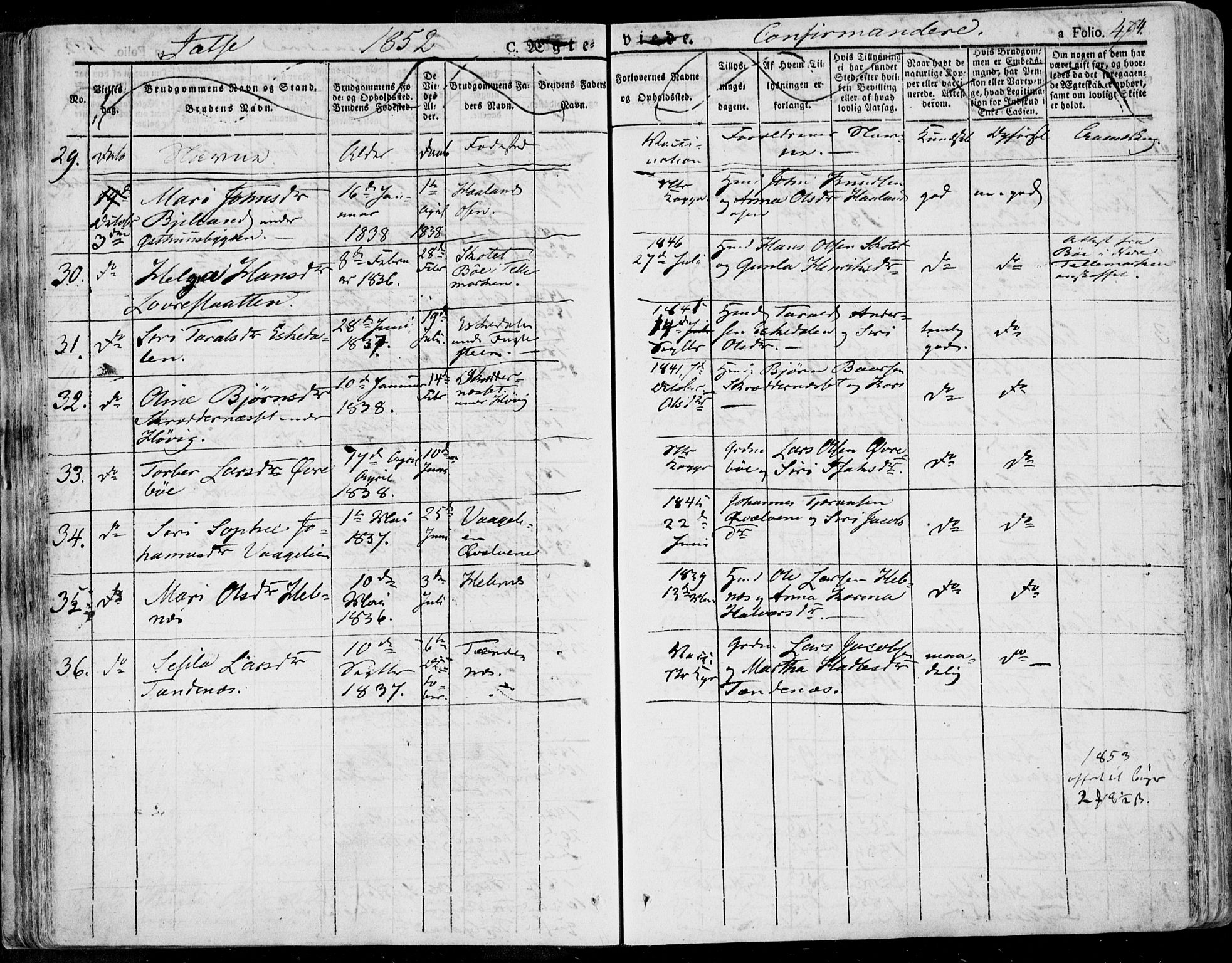 Jelsa sokneprestkontor, AV/SAST-A-101842/01/IV: Parish register (official) no. A 6.2, 1828-1853, p. 474