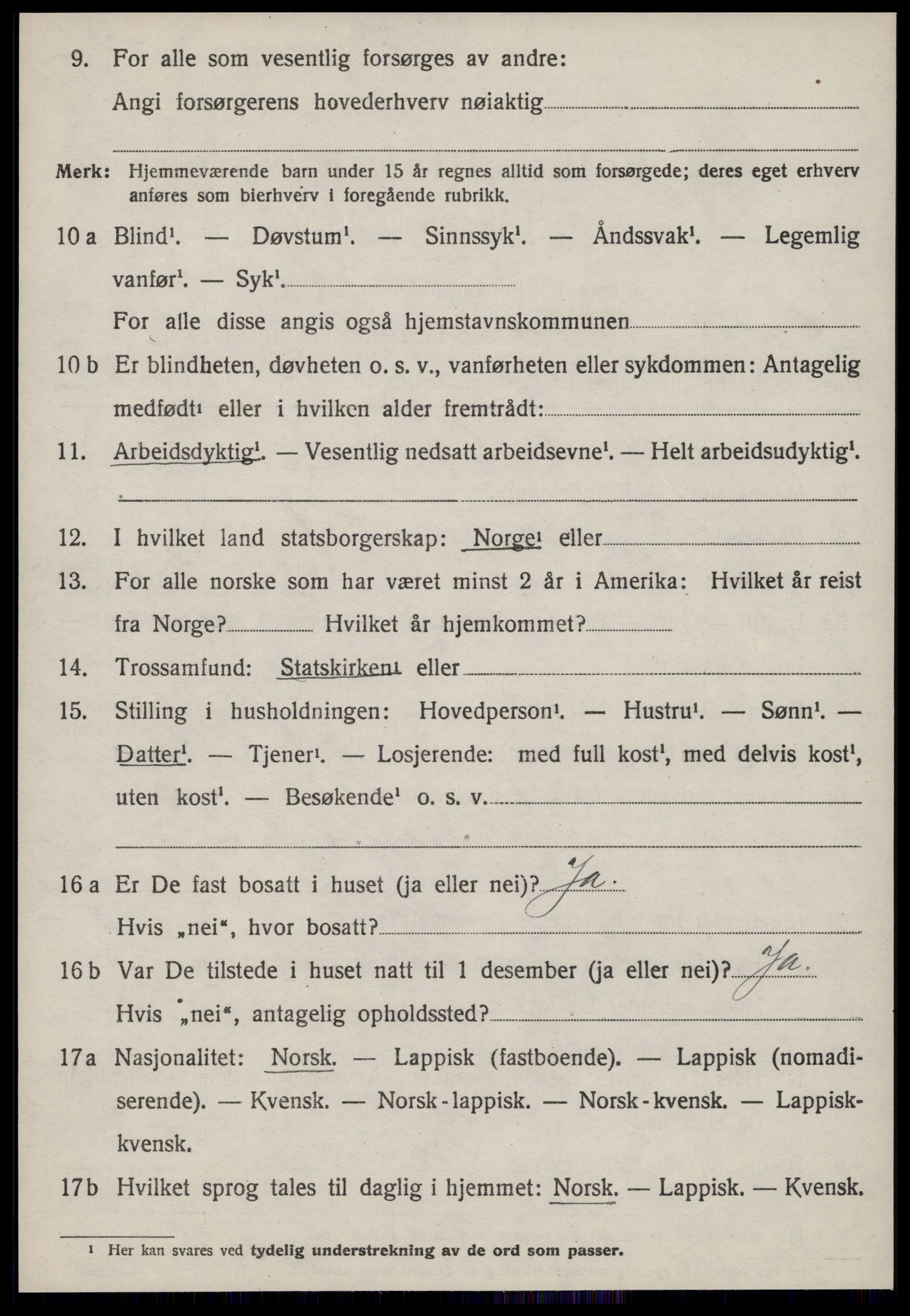 SAT, 1920 census for Oppdal, 1920, p. 5274