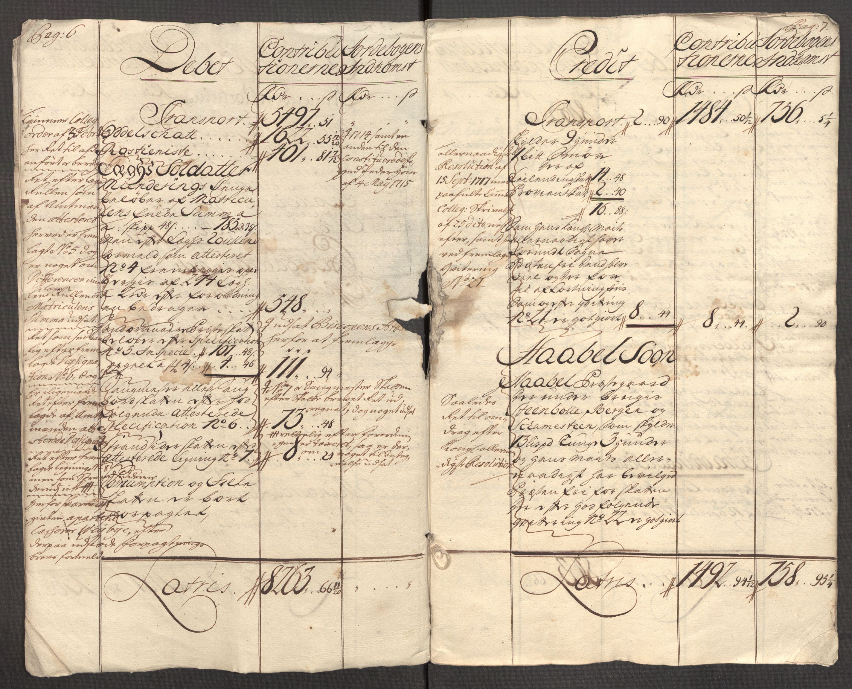 Rentekammeret inntil 1814, Reviderte regnskaper, Fogderegnskap, AV/RA-EA-4092/R04/L0141: Fogderegnskap Moss, Onsøy, Tune, Veme og Åbygge, 1717, p. 6