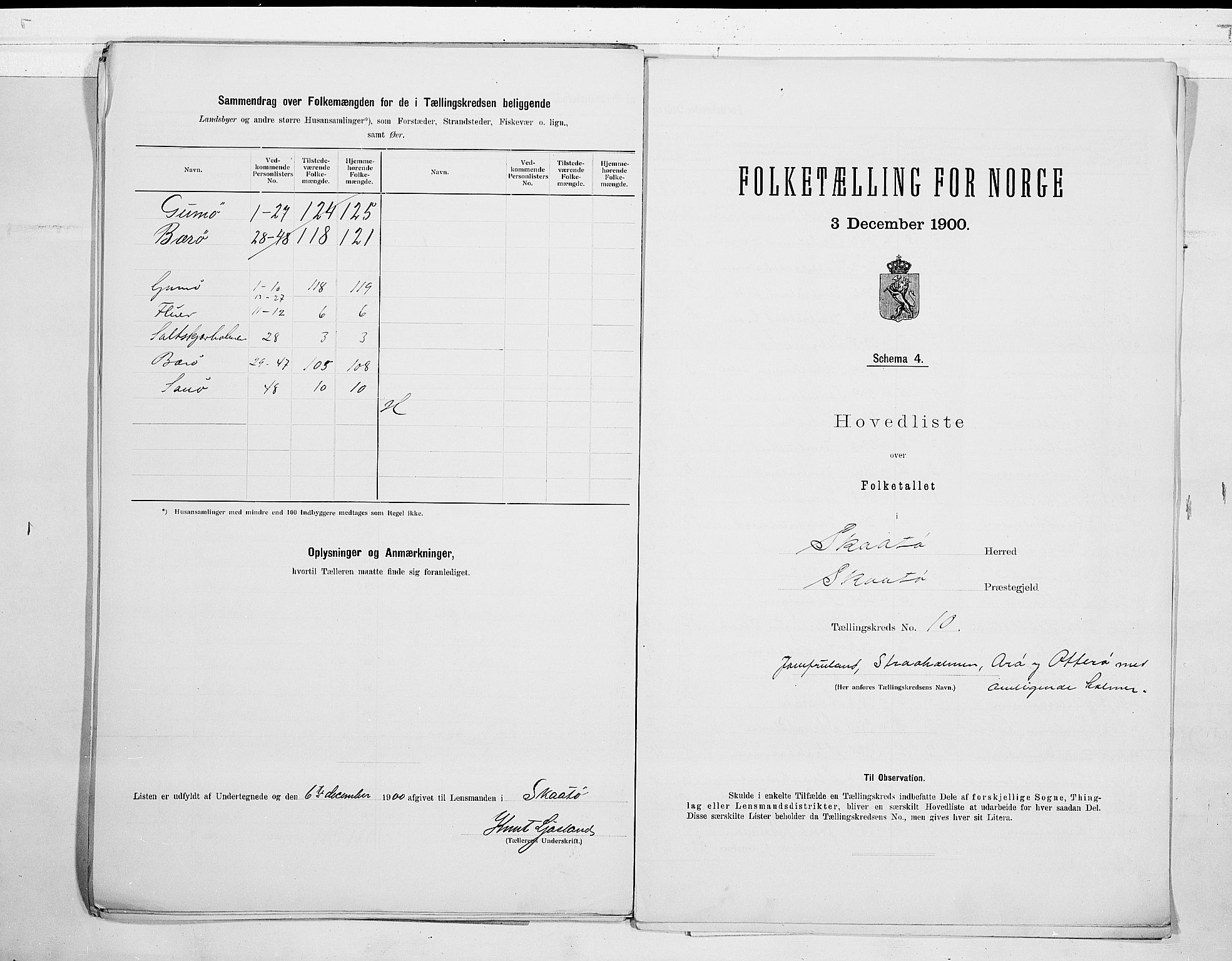 SAKO, 1900 census for Skåtøy, 1900, p. 22