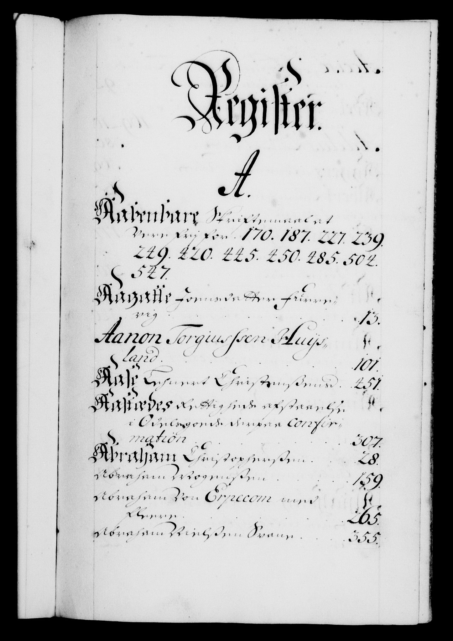 Danske Kanselli 1572-1799, AV/RA-EA-3023/F/Fc/Fca/Fcaa/L0018: Norske registre, 1699-1703