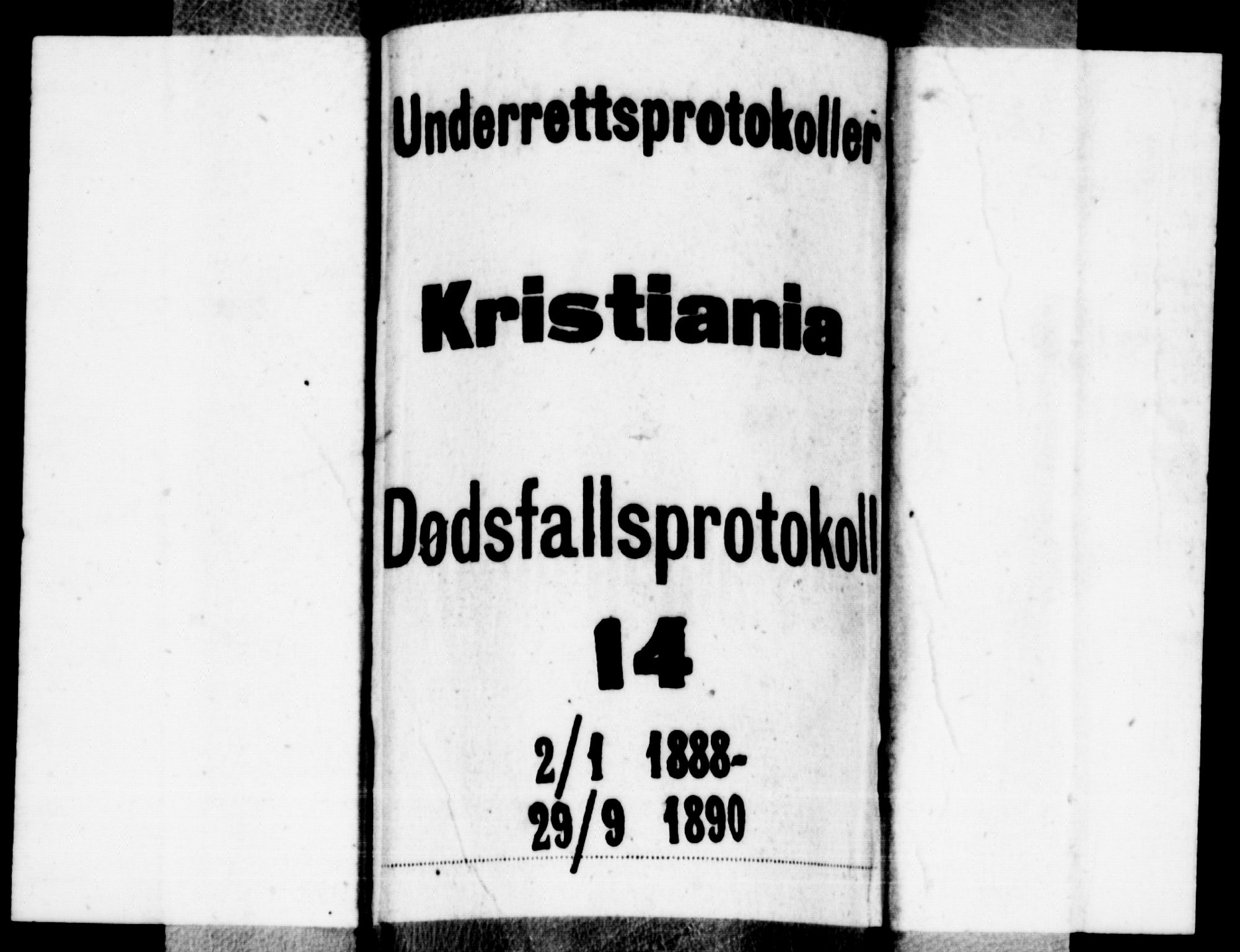 Oslo skifterett, SAO/A-10383/G/Ga/Gaa/L0014: Dødsfallsprotokoll, 1888-1890