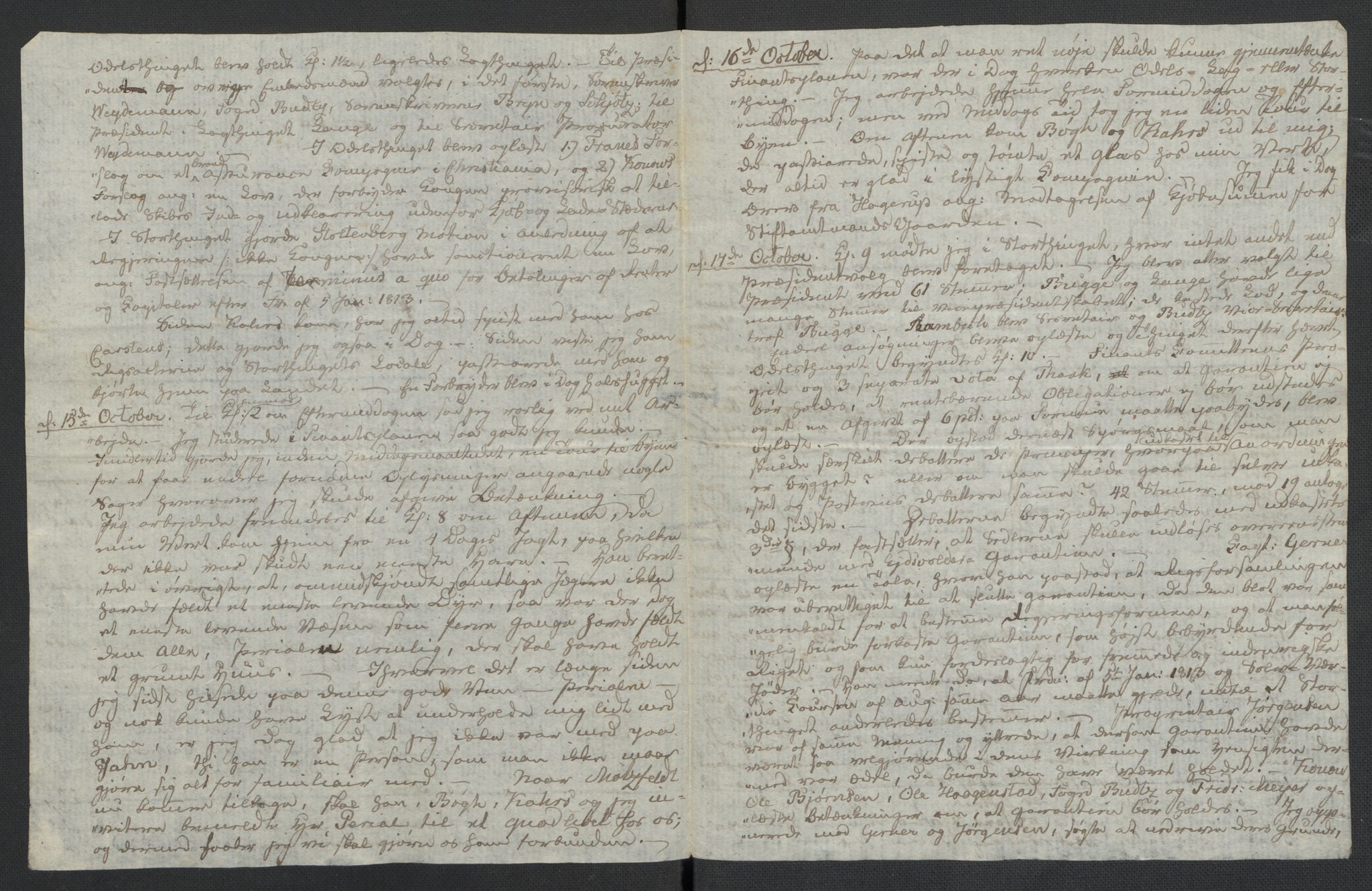 Christie, Wilhelm Frimann Koren, AV/RA-PA-0014/F/L0005: Christies dokumenter fra Stortinget, 1815-1816, p. 99