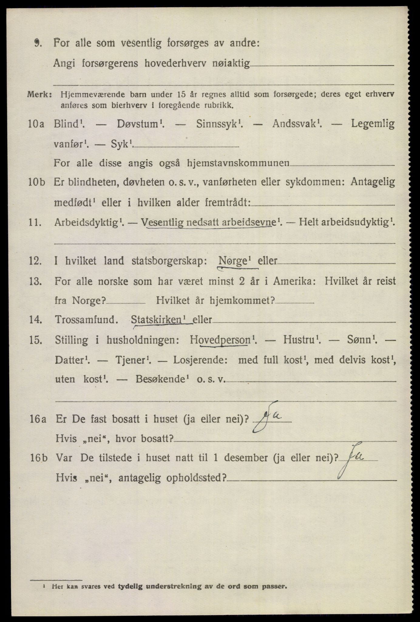 SAKO, 1920 census for Gol, 1920, p. 2223