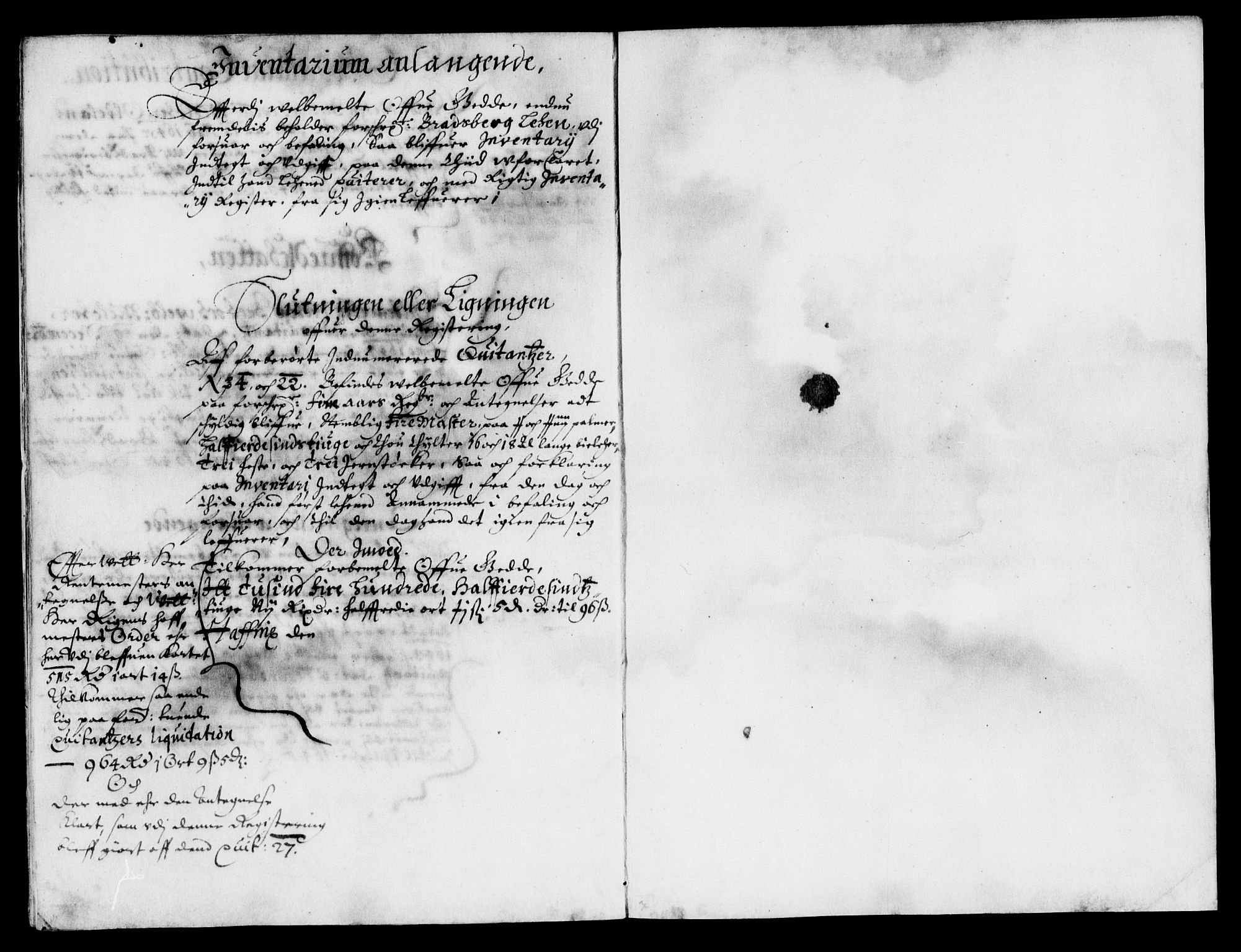 Rentekammeret inntil 1814, Reviderte regnskaper, Lensregnskaper, AV/RA-EA-5023/R/Rb/Rbp/L0031: Bratsberg len, 1644-1645