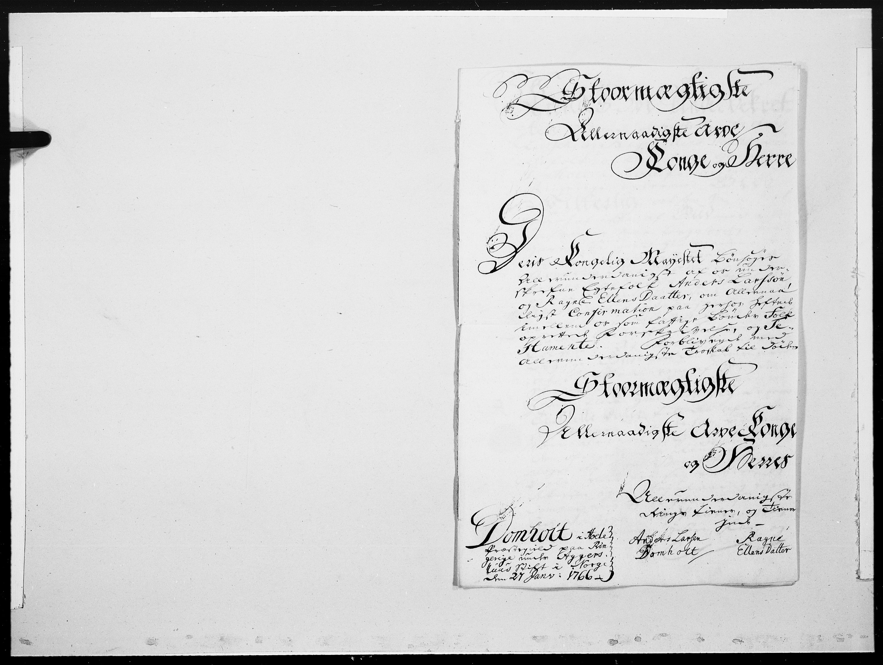 Danske Kanselli 1572-1799, AV/RA-EA-3023/F/Fc/Fcc/Fcca/L0192: Norske innlegg 1572-1799, 1766, p. 387