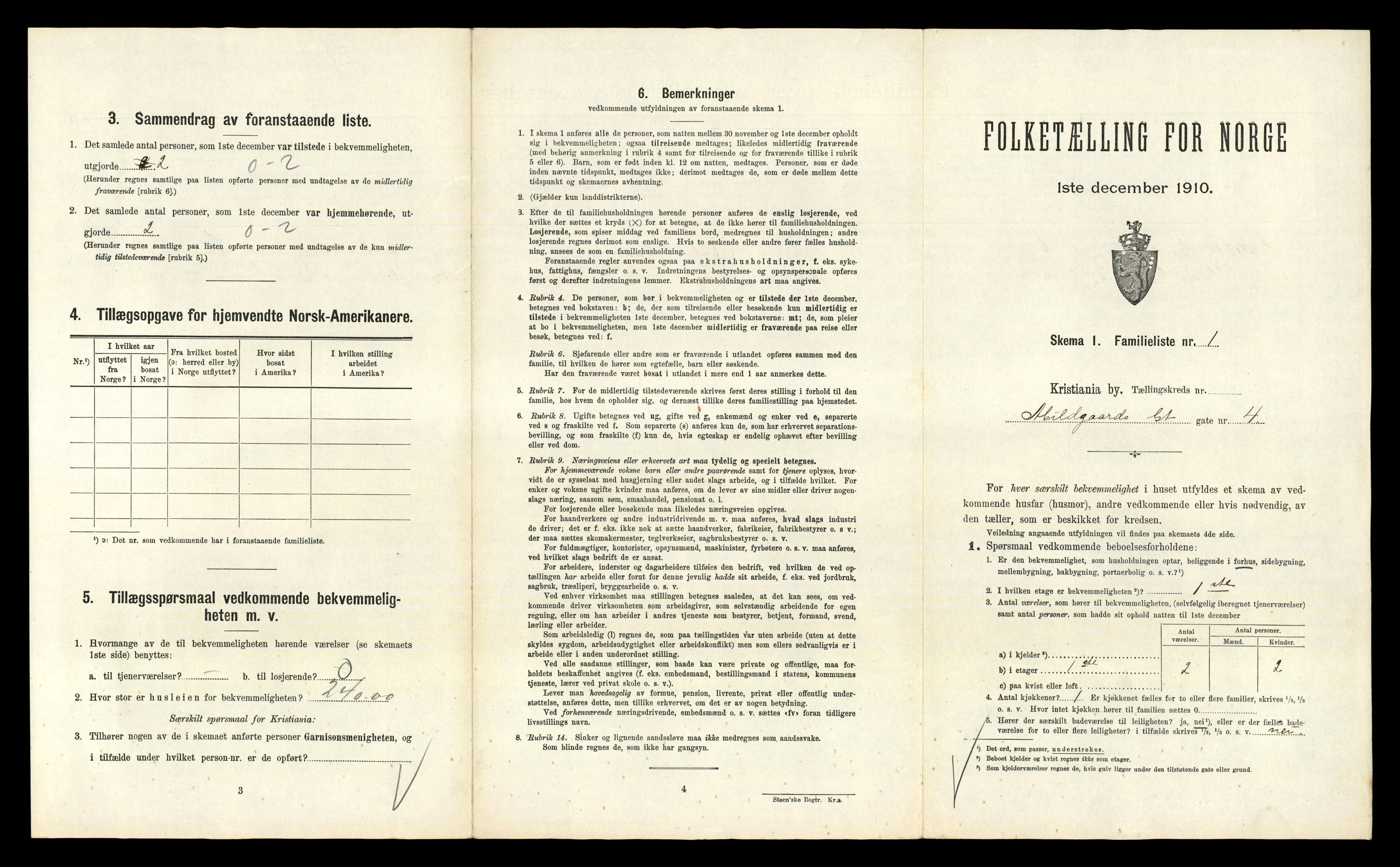 RA, 1910 census for Kristiania, 1910, p. 2099