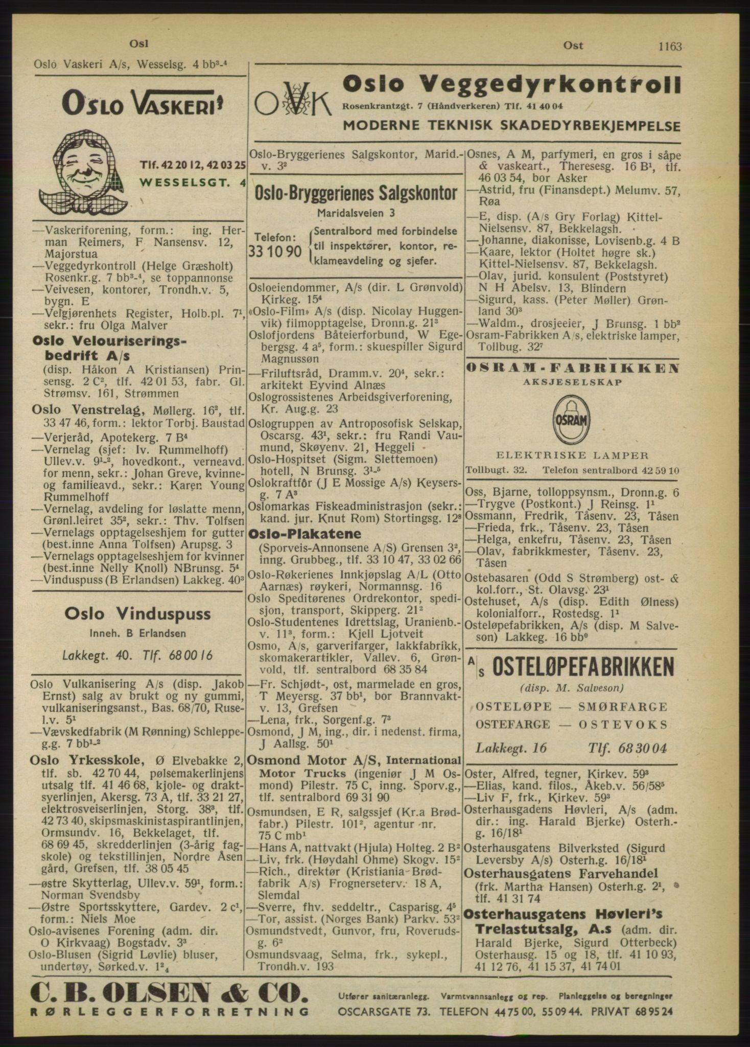Kristiania/Oslo adressebok, PUBL/-, 1950, p. 1163