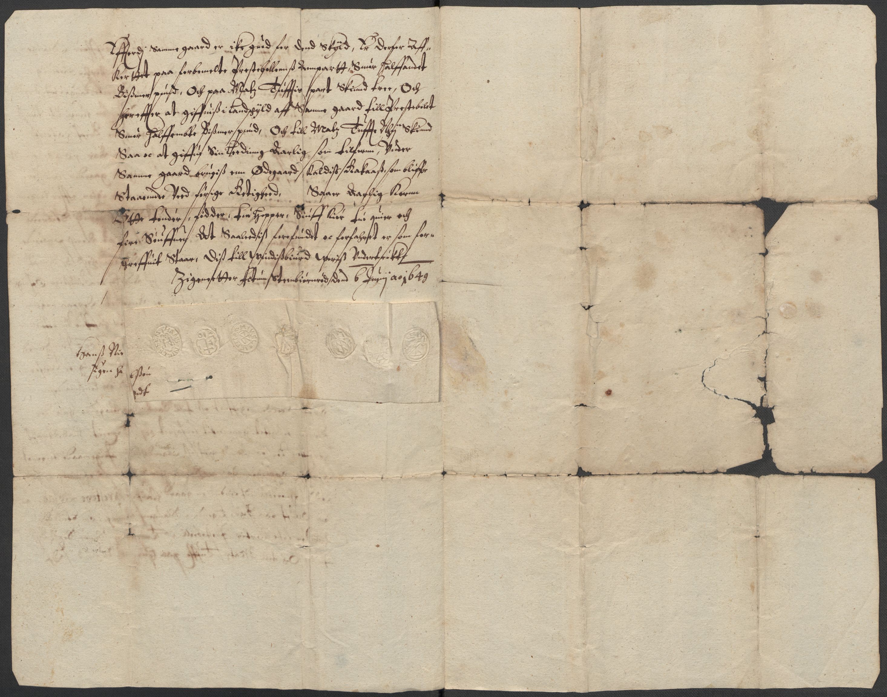 Riksarkivets diplomsamling, AV/RA-EA-5965/F15/L0022: Prestearkiv - Vestfold, 1573-1670, p. 173
