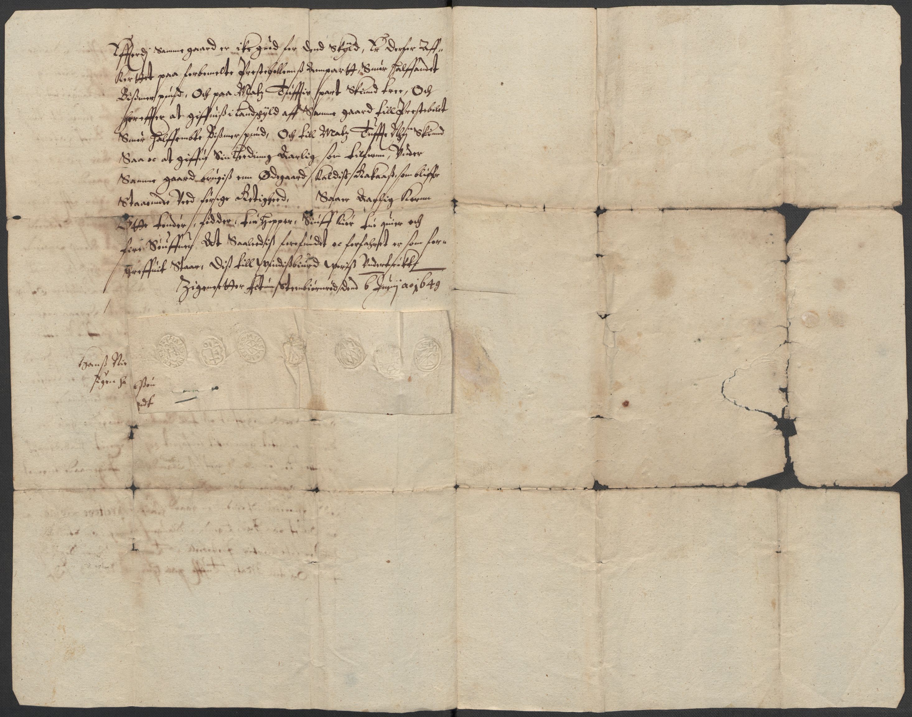 Riksarkivets diplomsamling, RA/EA-5965/F15/L0022: Prestearkiv - Vestfold, 1573-1670, p. 173