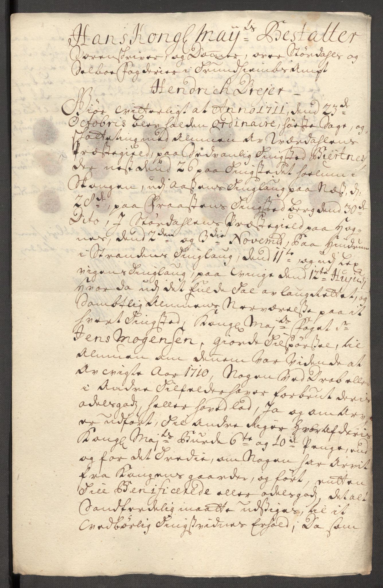 Rentekammeret inntil 1814, Reviderte regnskaper, Fogderegnskap, RA/EA-4092/R62/L4200: Fogderegnskap Stjørdal og Verdal, 1710, p. 185